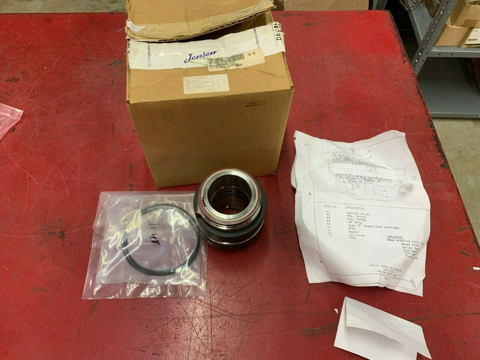 NEW IN BOX JENSEN B275E MECHANICAL DOUBLE SEAL 0001009159 0