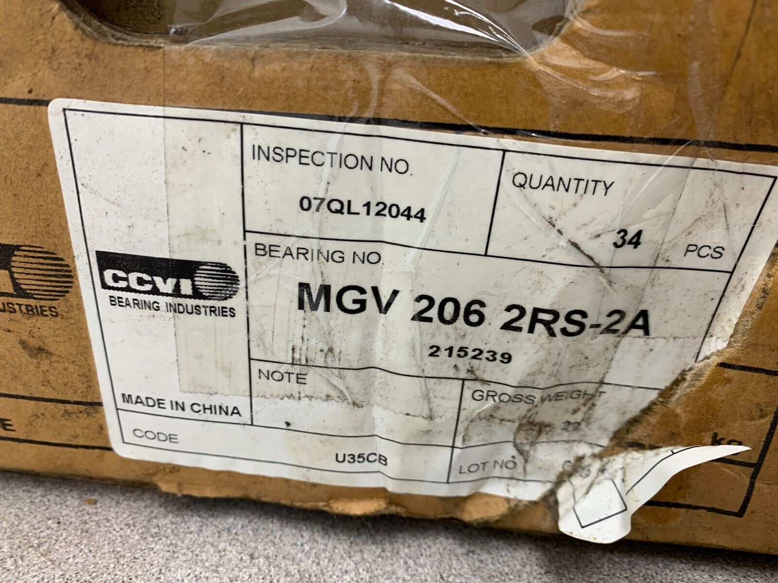 NEW CCVI FS206 04 Mast Guide Ball Bearing MGV 206 2RS-2A