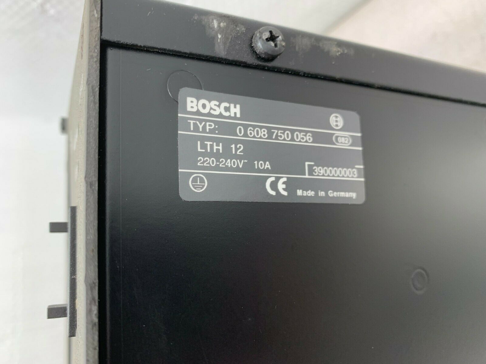 USED BOSCH SERVO CONTROLLER 0 608 750 056 *MISSING KEY SWITCH*