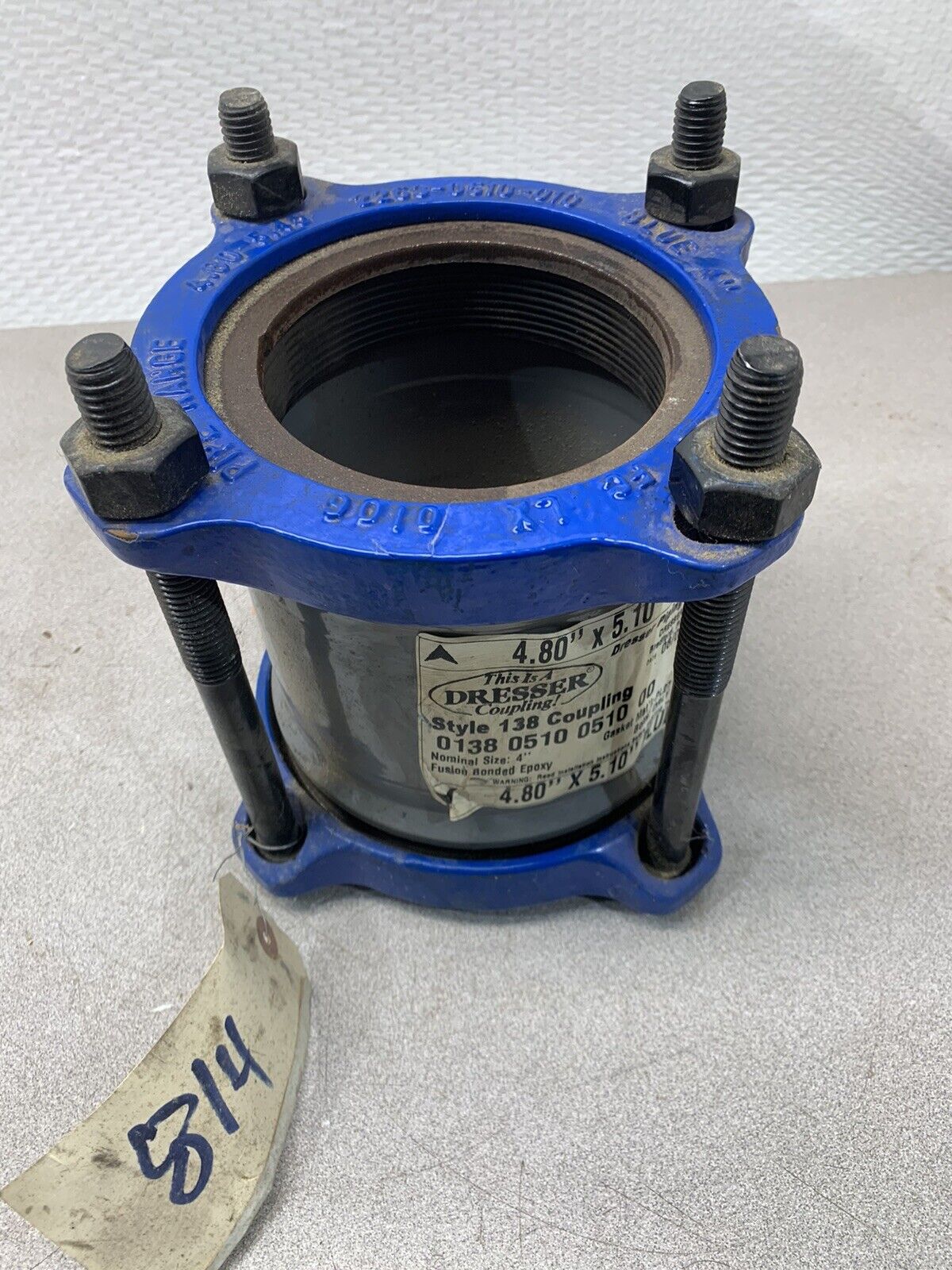 NEW DRESSER STYLE 138 COUPLING 4.80" X 5.10" BLUE 0138 0510 0510 00