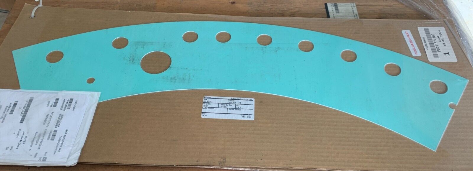 NEW SIEMENS P0011874100 GASKET MATERIAL P00079636 .063 SEAL