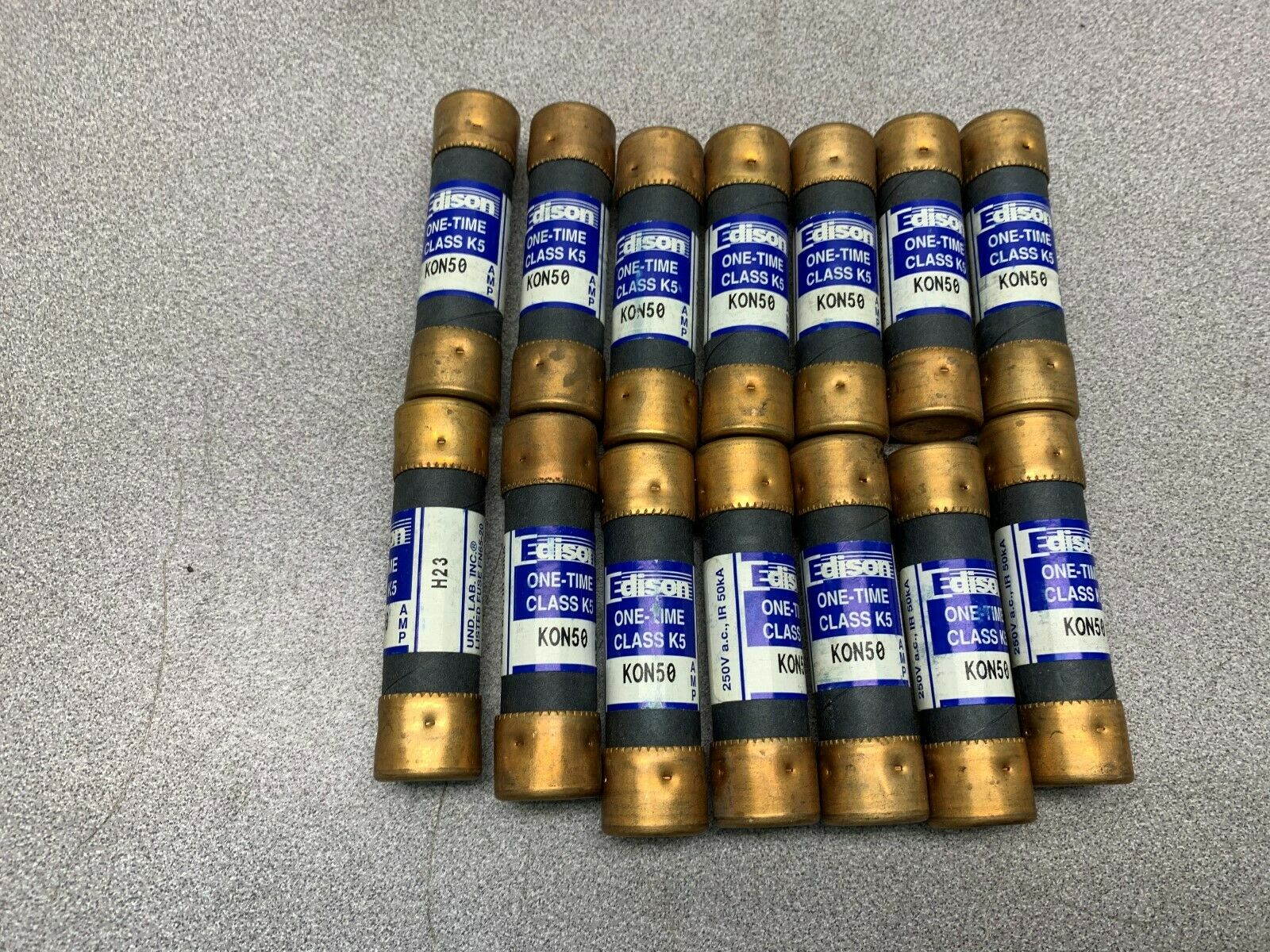 LOT OF 14 NEW NO EDISON FUSE KON 50