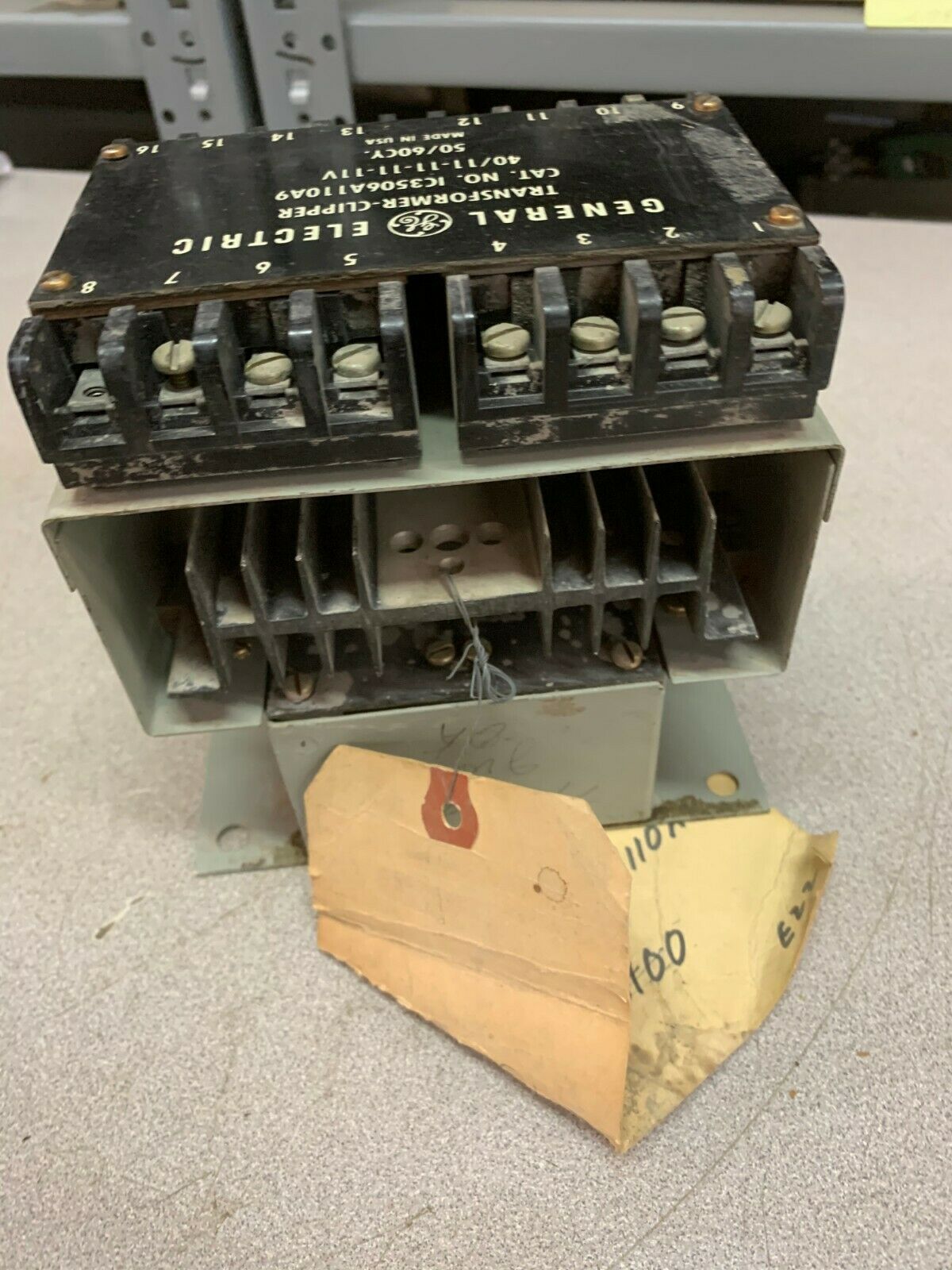 USED GENERAL ELECTRIC TRANSFORMER-CLIPPER IC3506A110A9