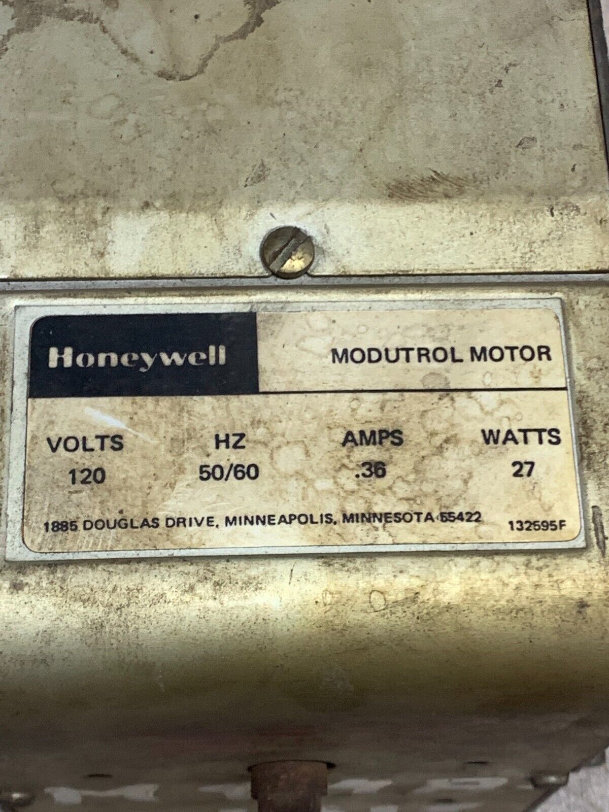 USED HONEYWELL MODUTROL MOTOR M934A1318