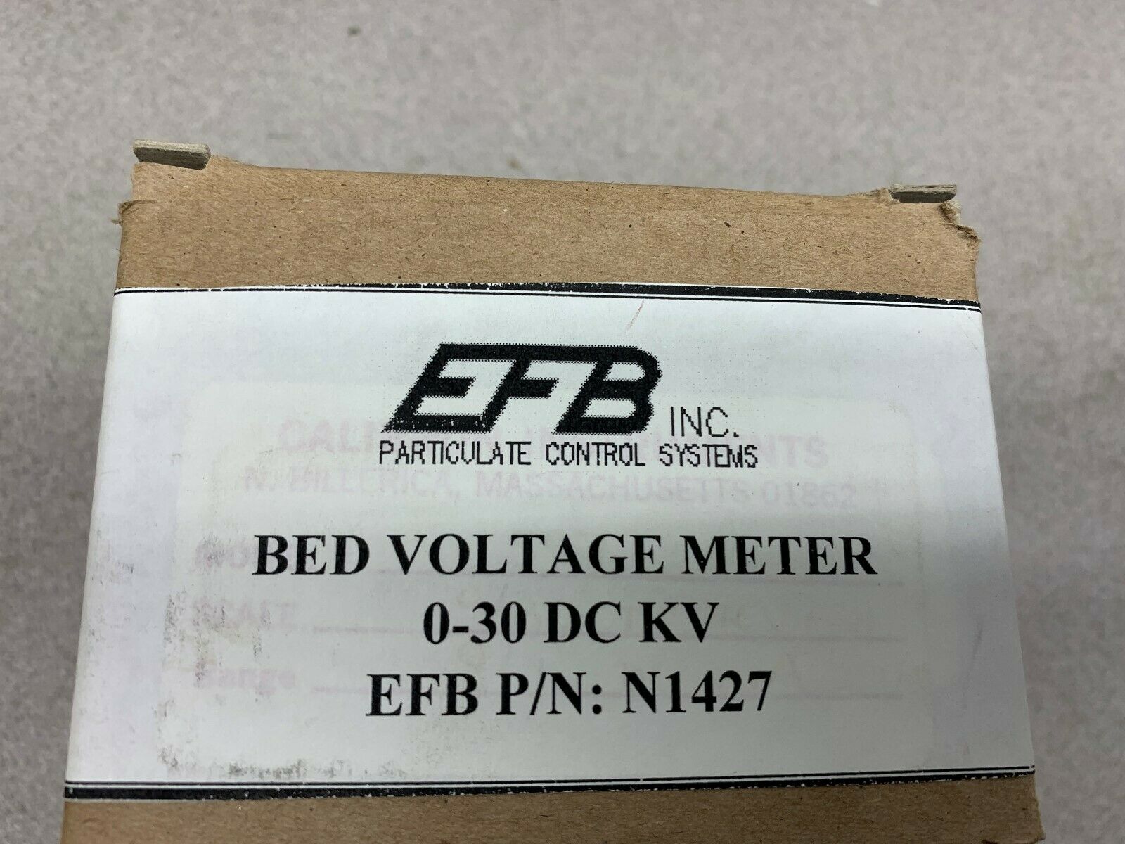 NEW IN BOX EFB 0-30 DC KV BED VOLTAGE METER N1427