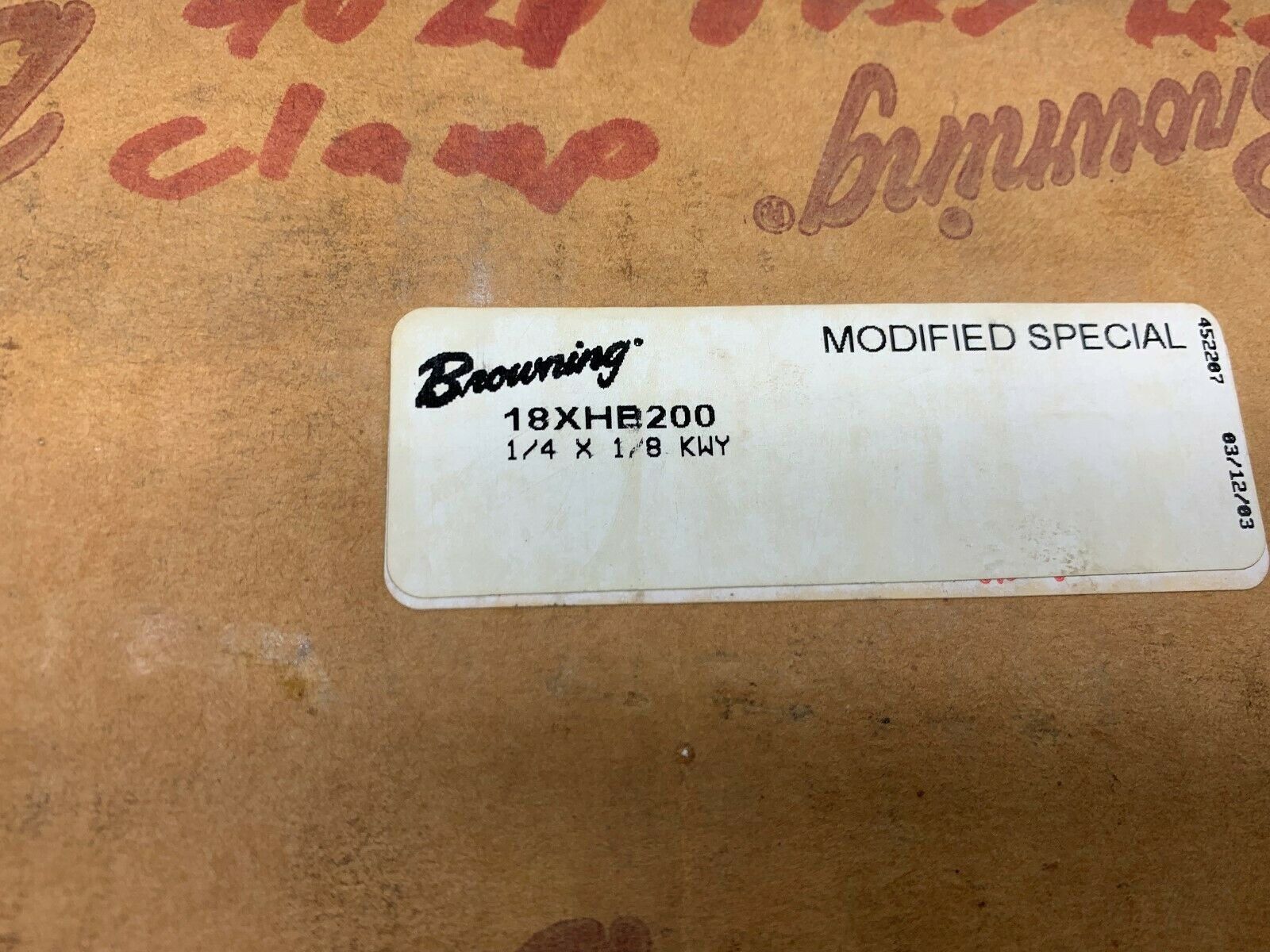 NEW IN BOX BROWNING GEAR BELT SPROCKET 18XHB200