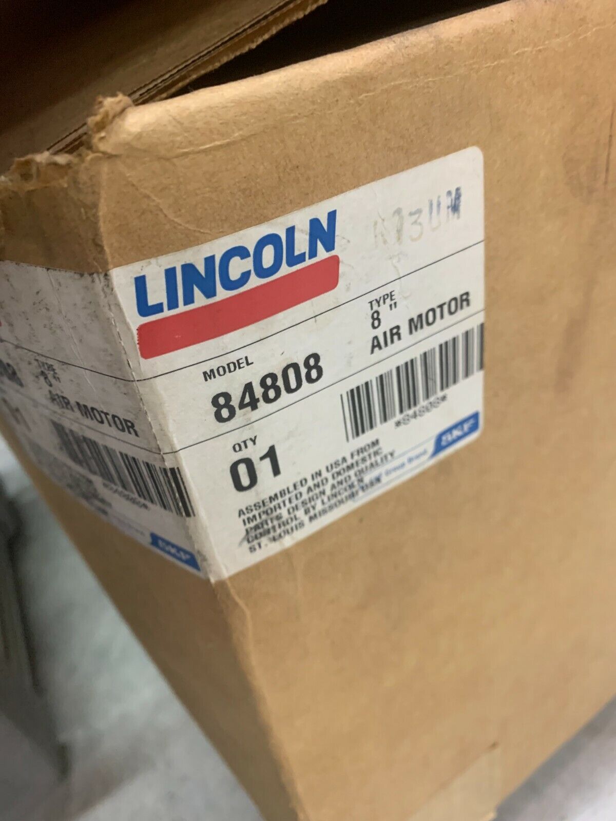 NEW IN BOX LINCOLN 8" AIR MOTOR 84808