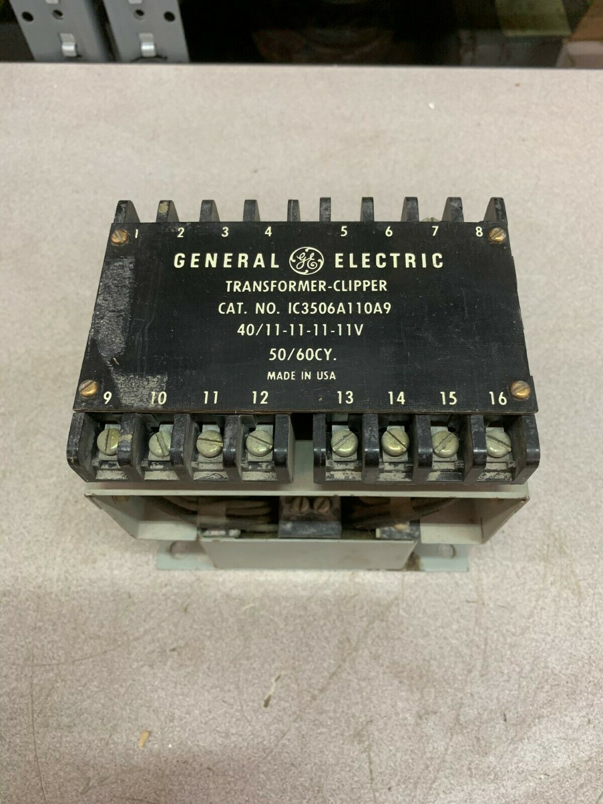 USED GENERAL ELECTRIC TRANSFORMER-CLIPPER IC3506A110A9