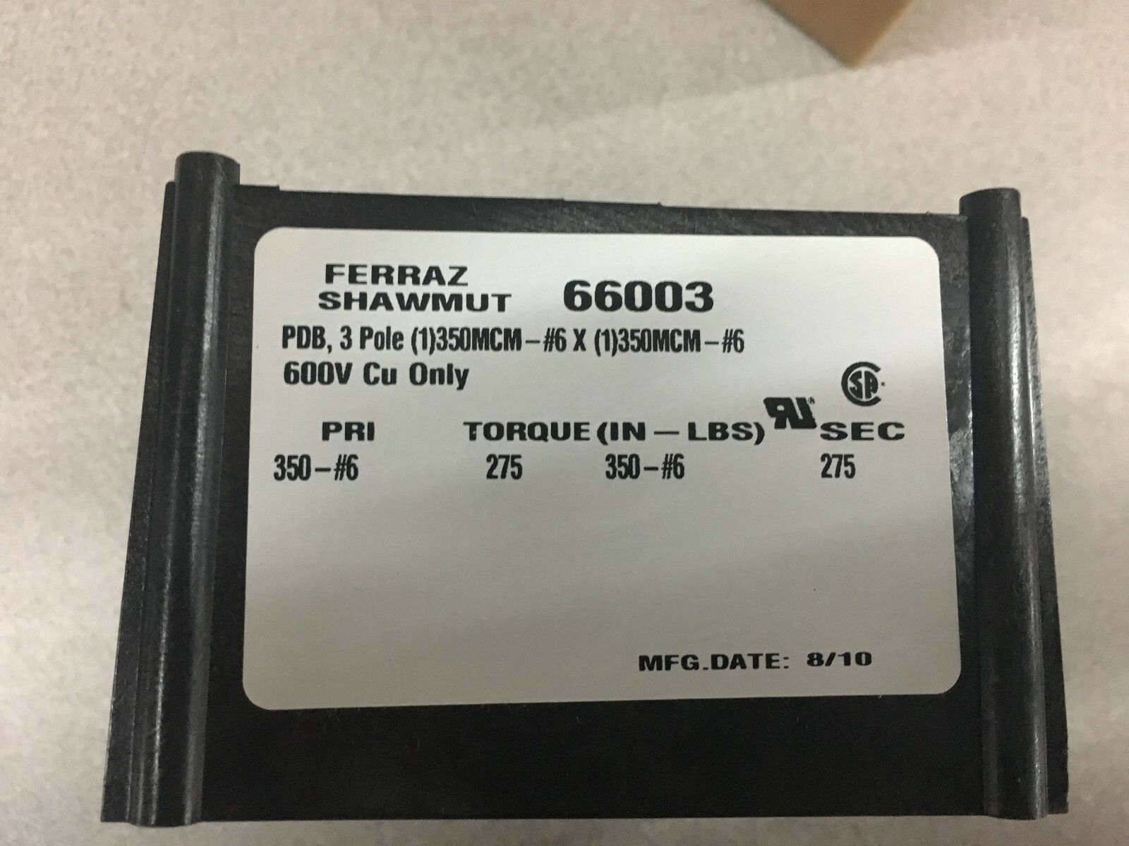 NEW IN BOX FERRAZ SHAWMUT INTERMEDIATE PDB  66003