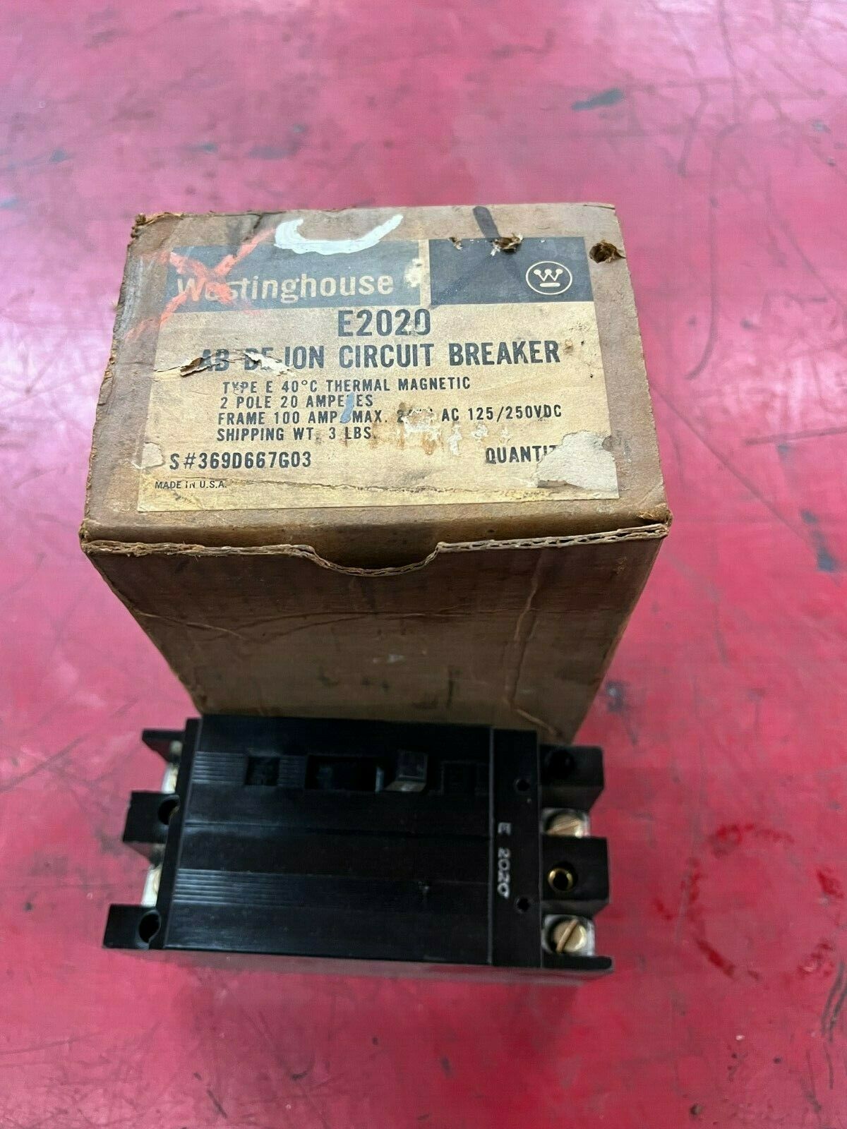 NEW IN BOX WESTINGHOUSE 36D667G03 CIRCUIT BREAKER E2020