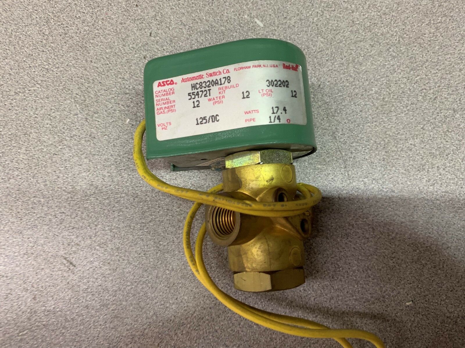 NEW NO BOX ASCO VALVE HC8320A178