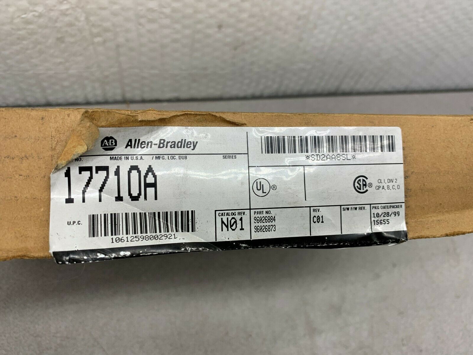 NEW IN BOX ALLEN-BRADLEY 1771-0A PLC-5 OUTPUT MODULE 1771-OA