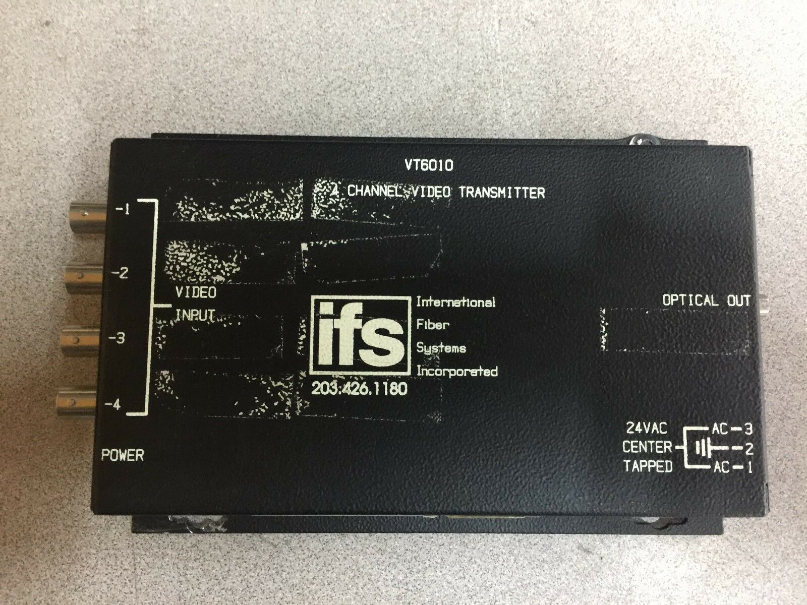 USED IFS 4 CHANNEL VIDEO TRANSMITTER VT6010