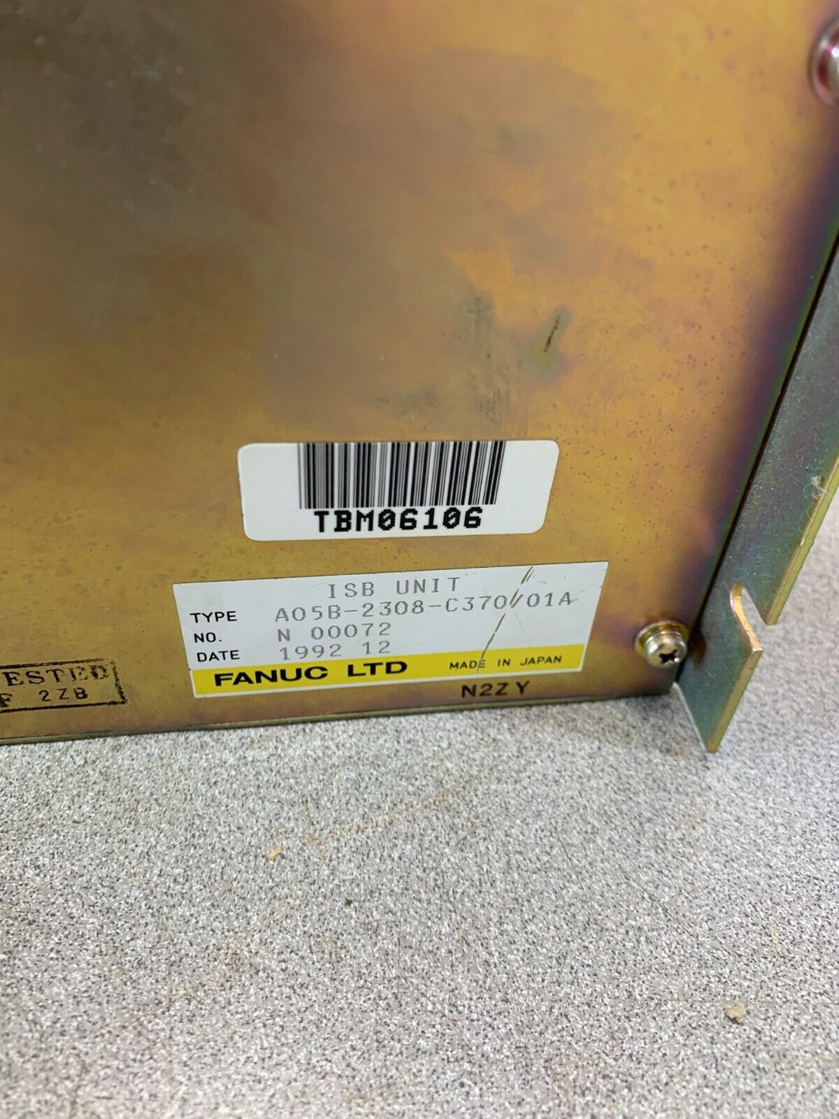 USED FANUC ISB UNIT A05B-2308-C370/01A