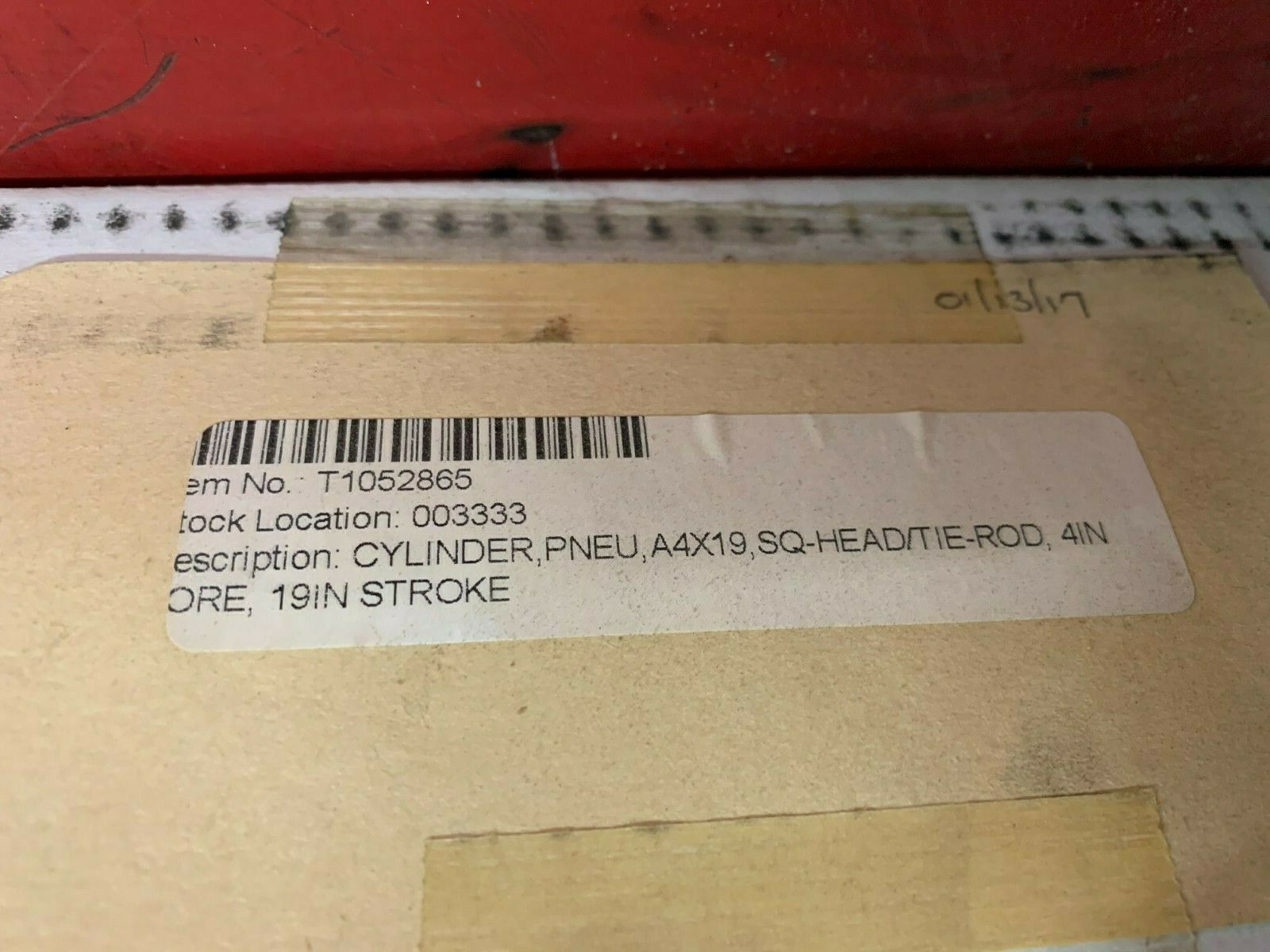 NEW IN BOX ALLENAIR 4" BORE 19" STORKE PNEUMATIC CYLINDER A 4X19