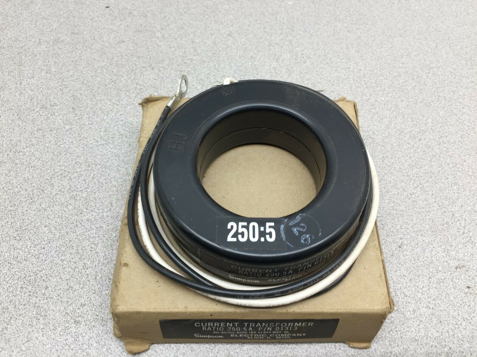 NEW IN BOX SIMPSON 250:5 CURRENT TRANSFORMER 01313