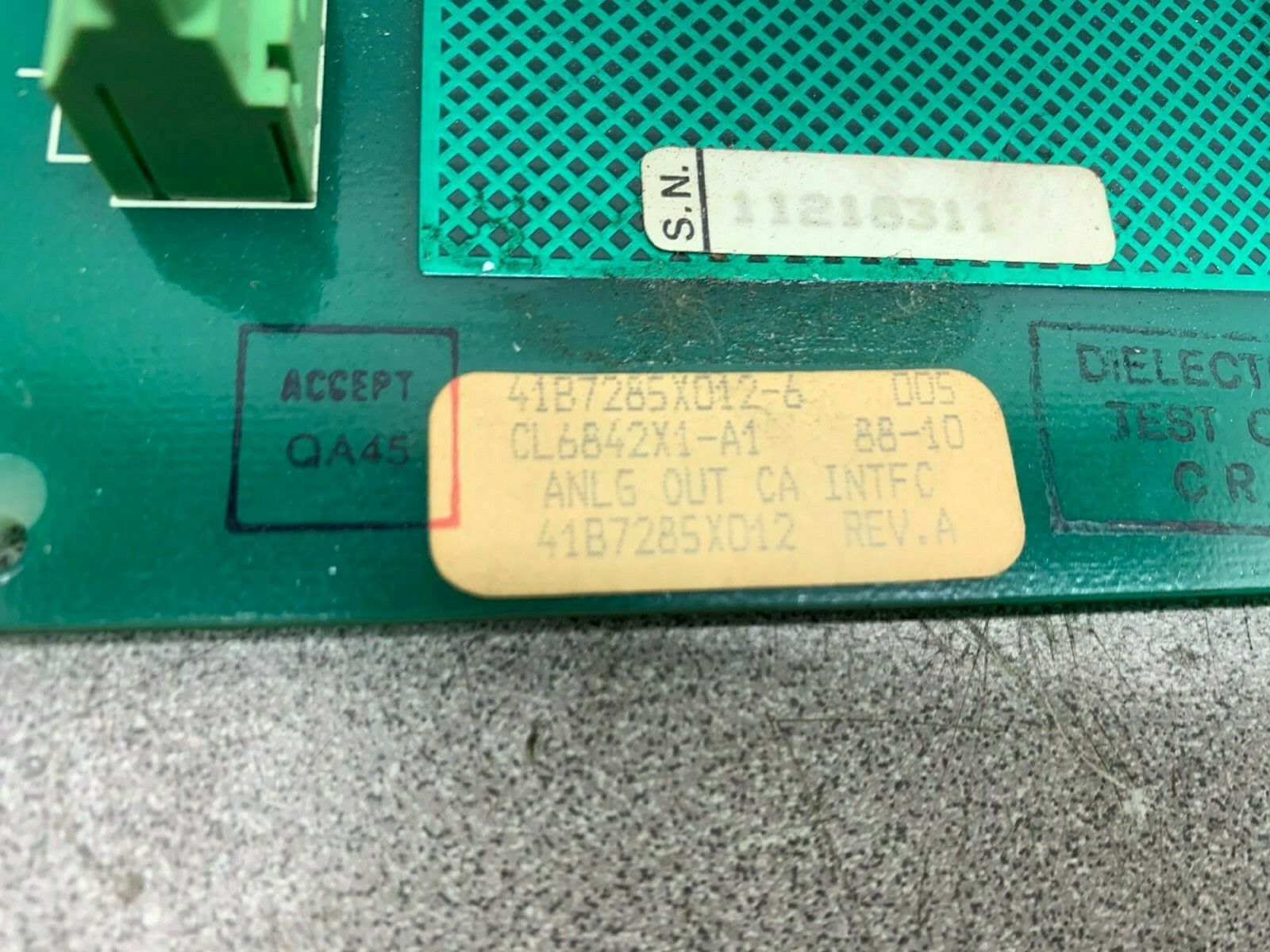 USED FISHER CIRCUIT BOARD CL6842X1-A1