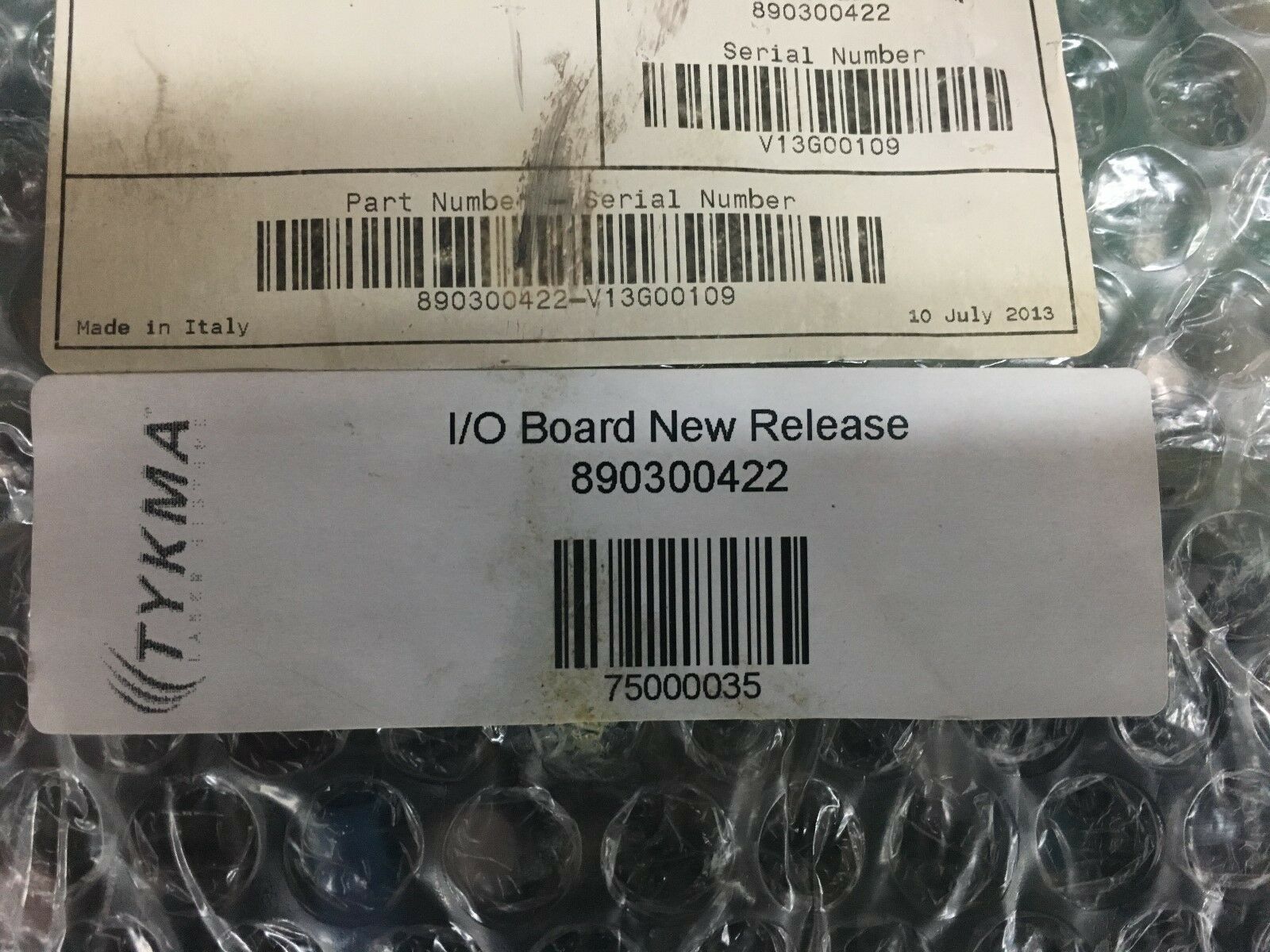 NEW NO BOX TYKMA I/O RELEASE BOARD 890300422