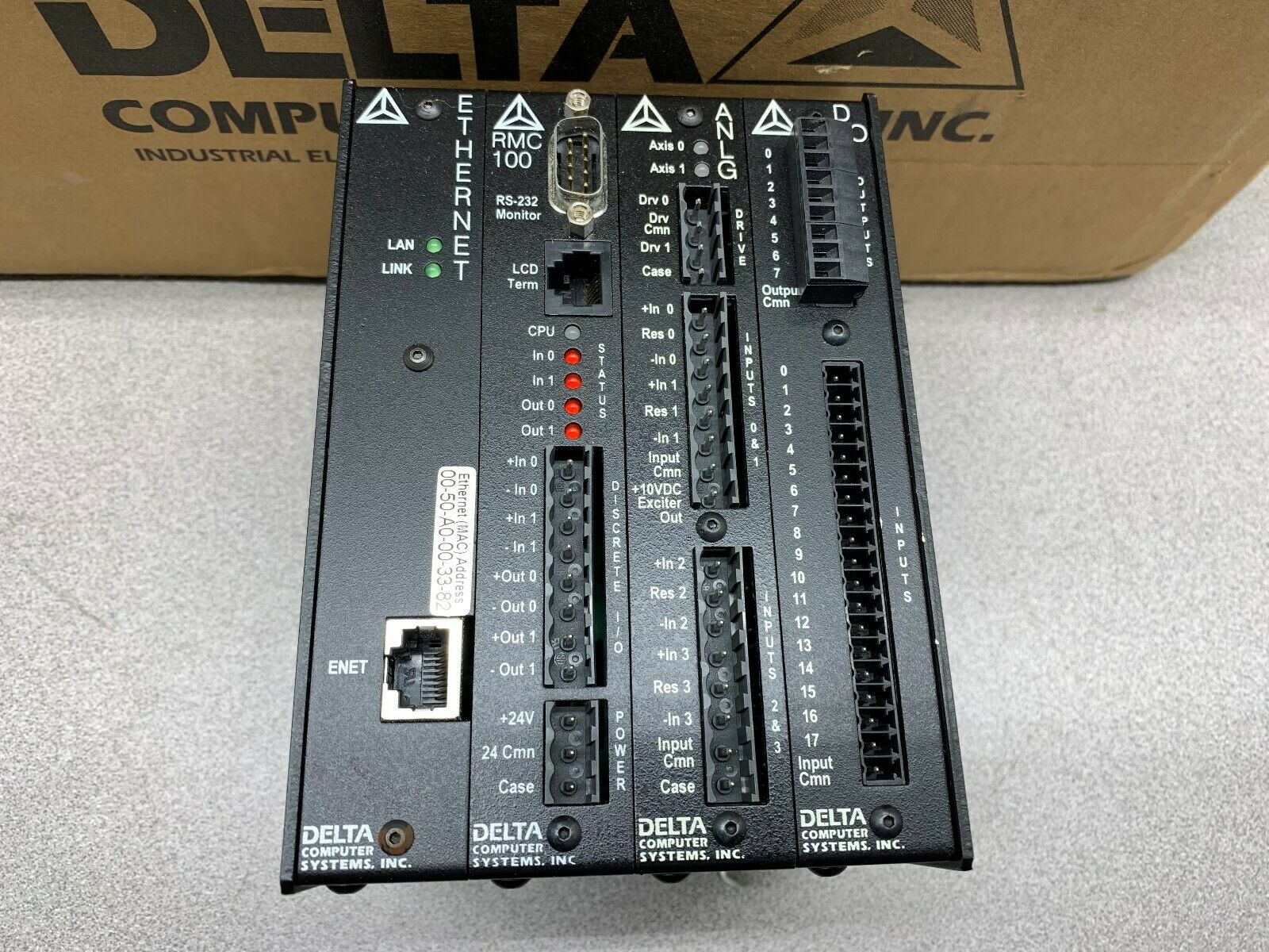 USED DELTA ETHERNET MOTION CONTROLLER RMC100-H1-D1-ENET