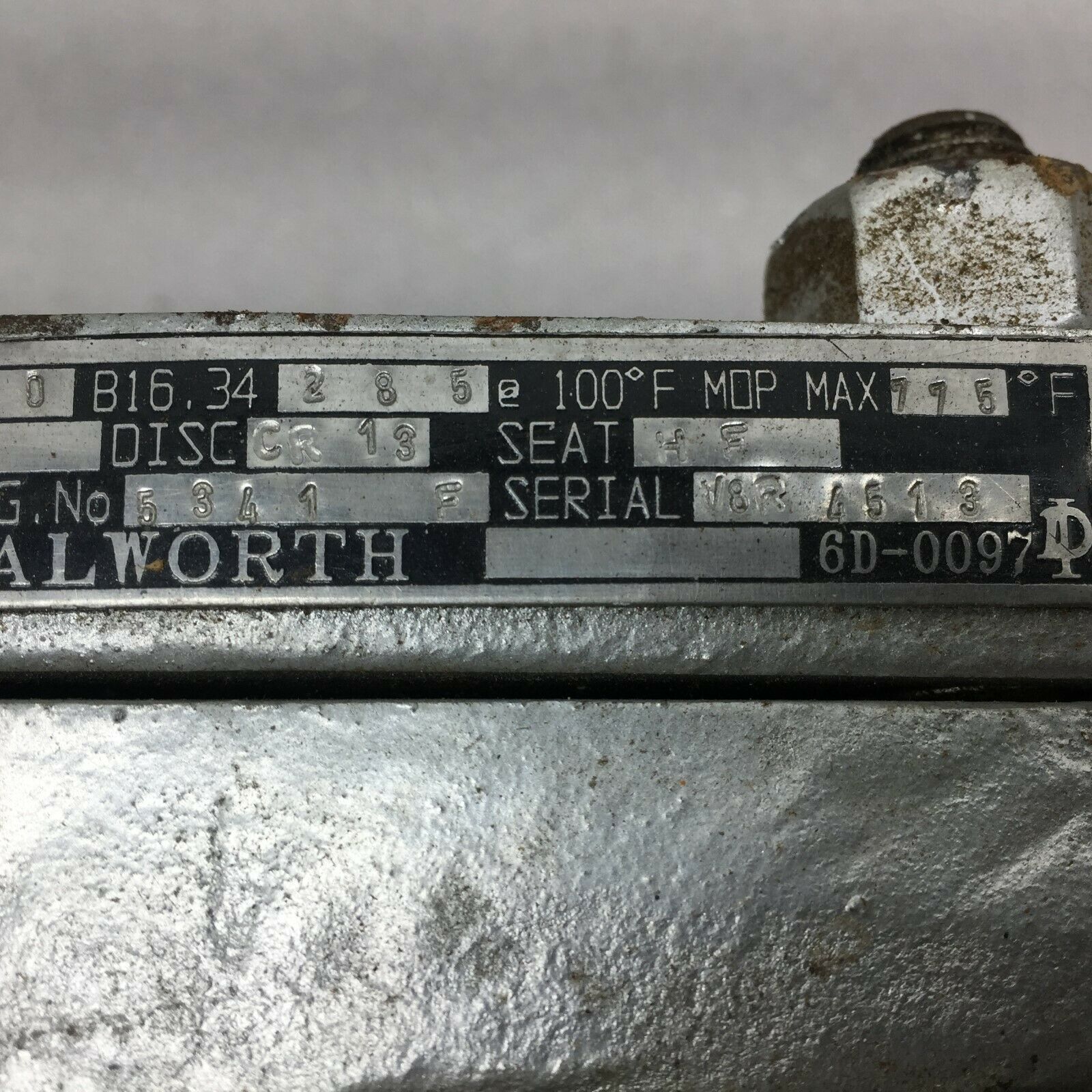 NEW NO BOX WALWORTH 3" 150 WCB CHECK VALVE 5341