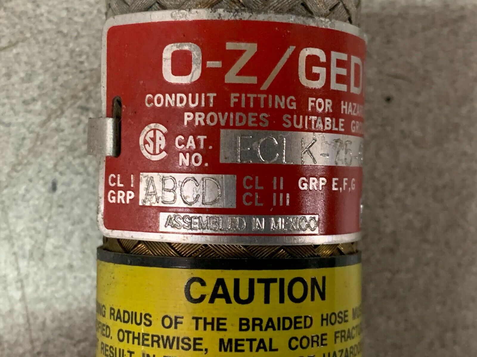 NEW NO BOX O-Z GEDNEY ECLK-75-6