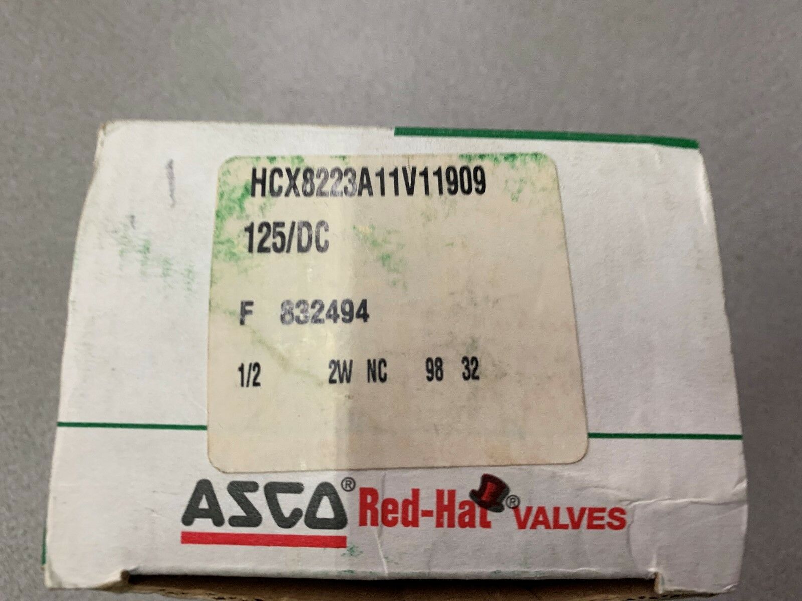 NEW IN BOX ASCO VALVE HCX8223A11V11909