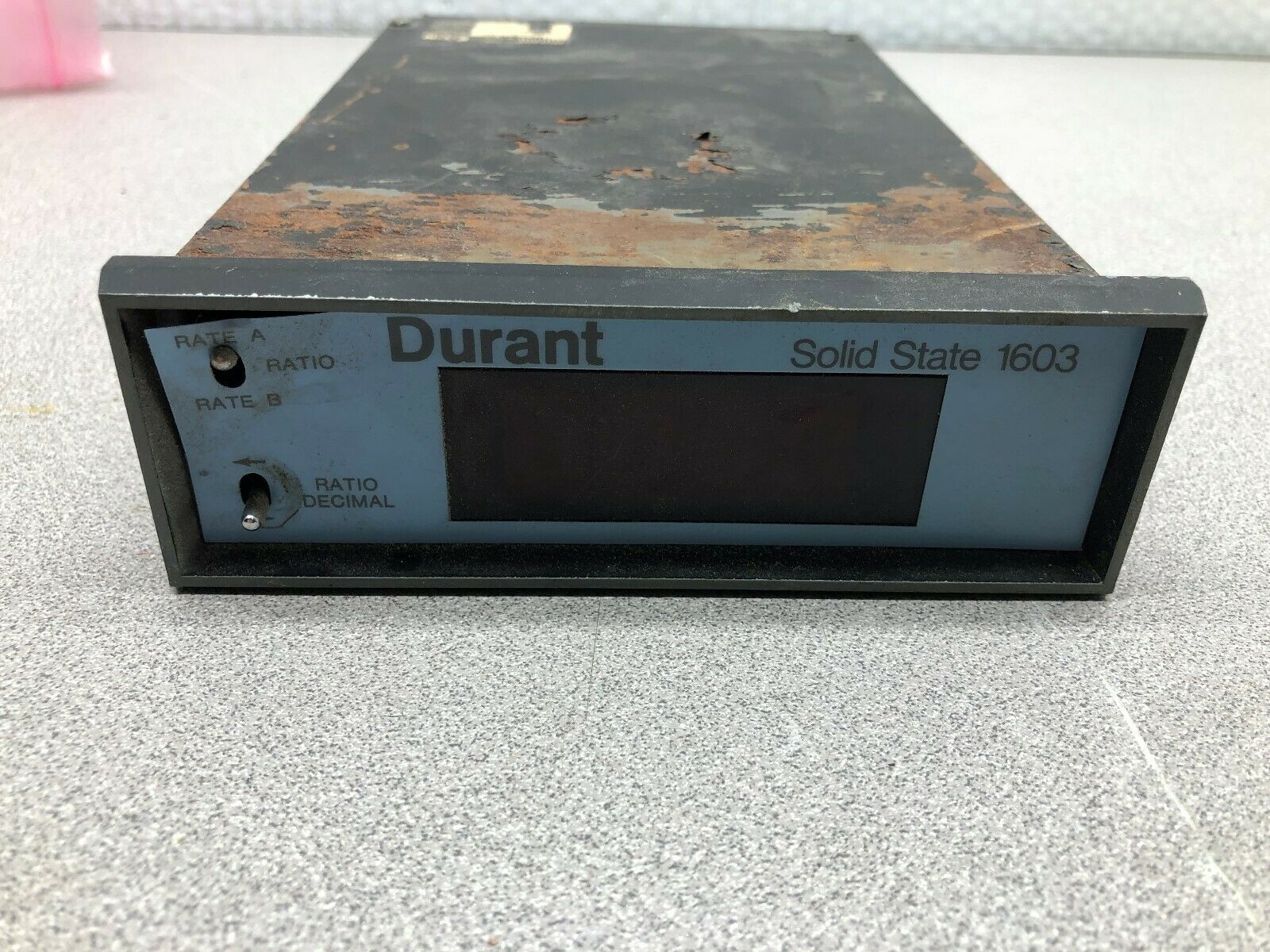 USED DURANT SOLID STATE 1603 120VAC RATE/RATIO INDICATOR 51603-400