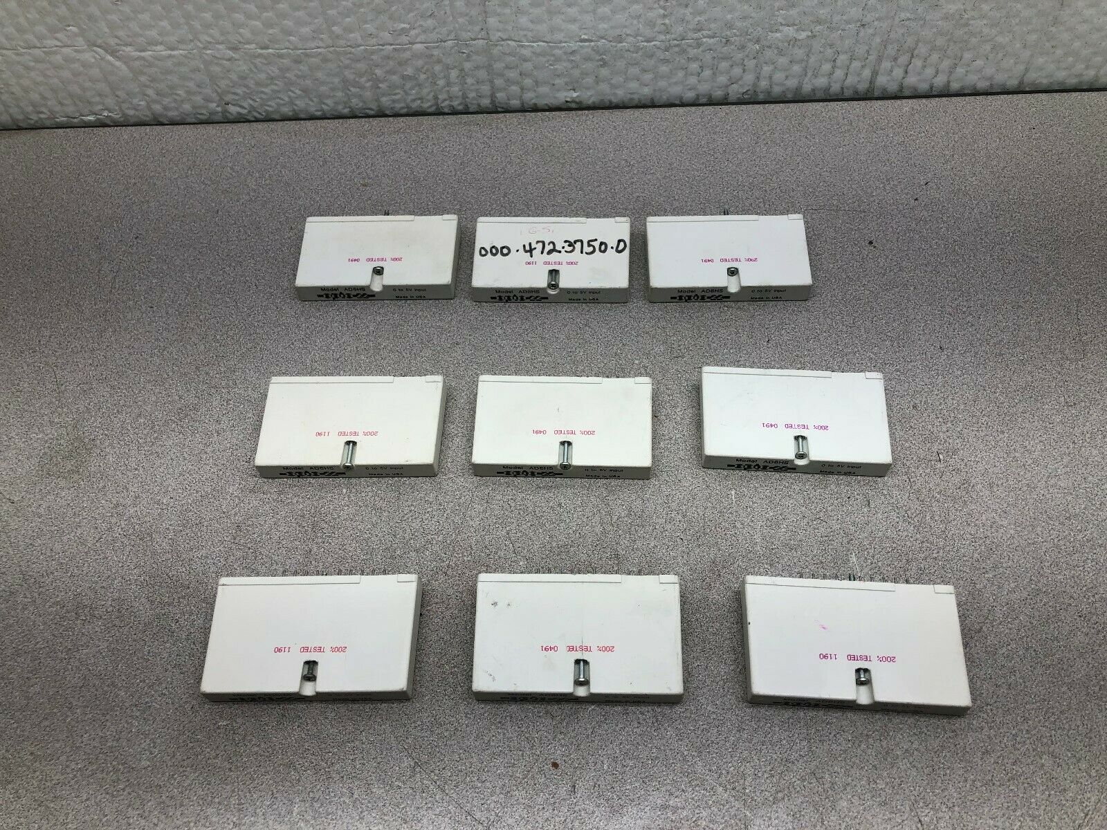 USED (LOT OF 9) OPTO-22 0-5 V INPUT MODULE AD6HS