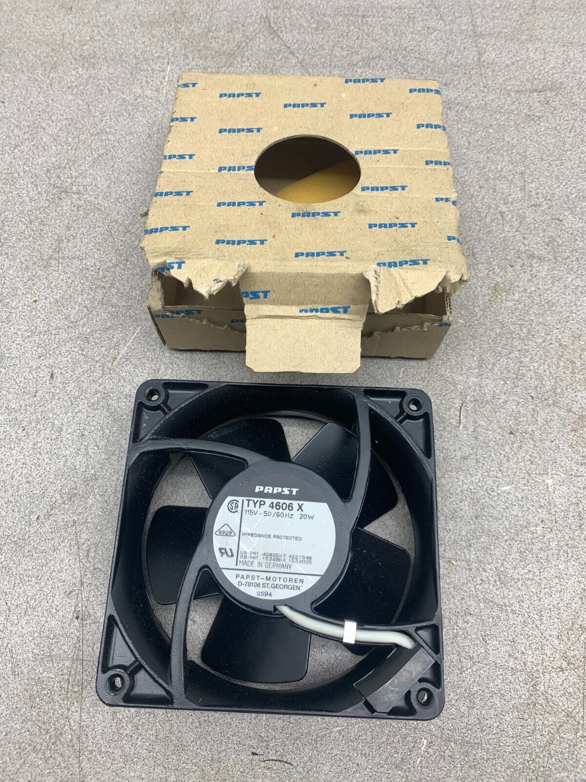 NEW IN BOX PAPST 115V. FAN TYP 4606 X
