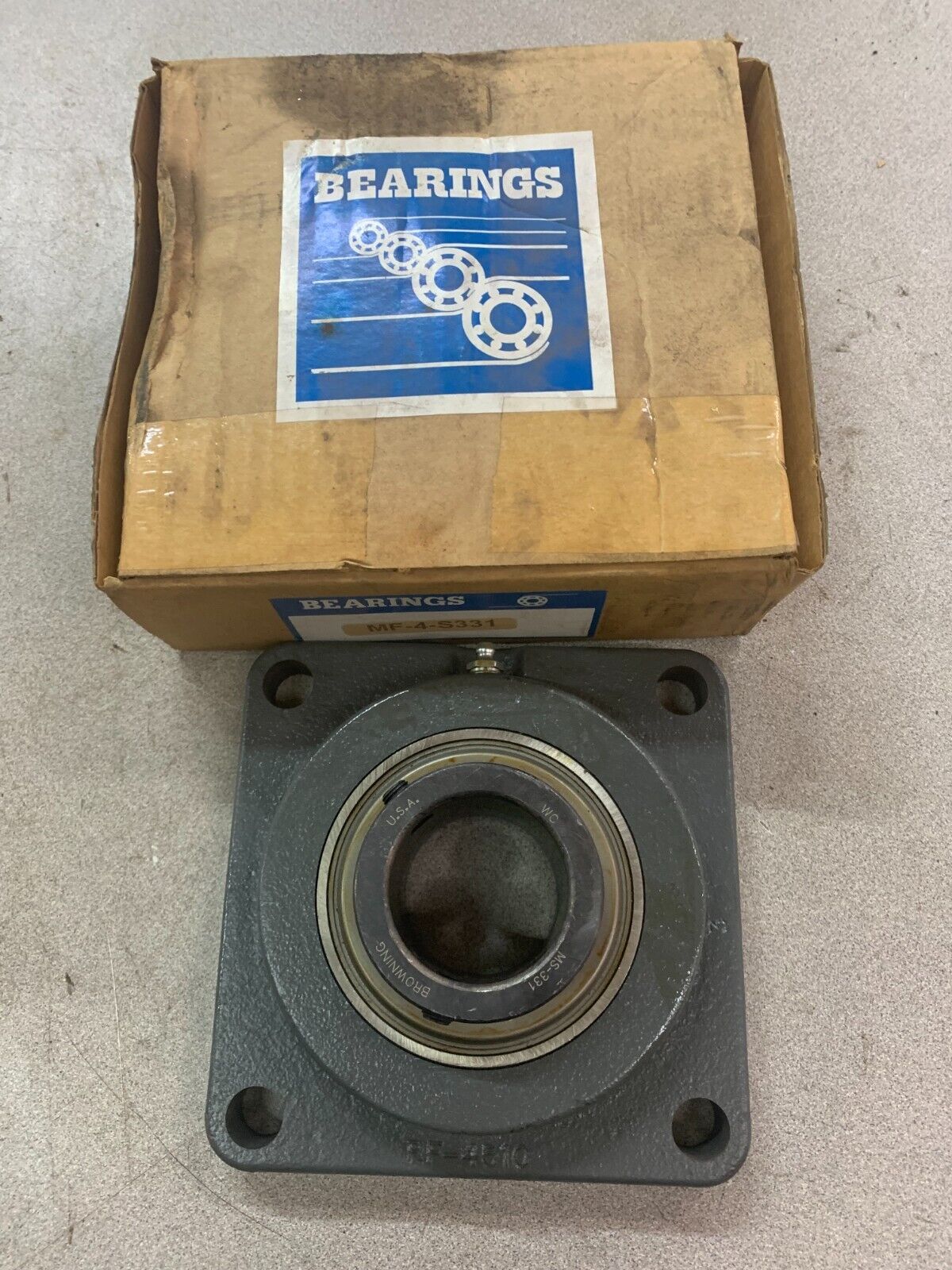 NEW BROWNING 4-BOLT FLANGE BEARING 1-15/16" BORE MF4S-331