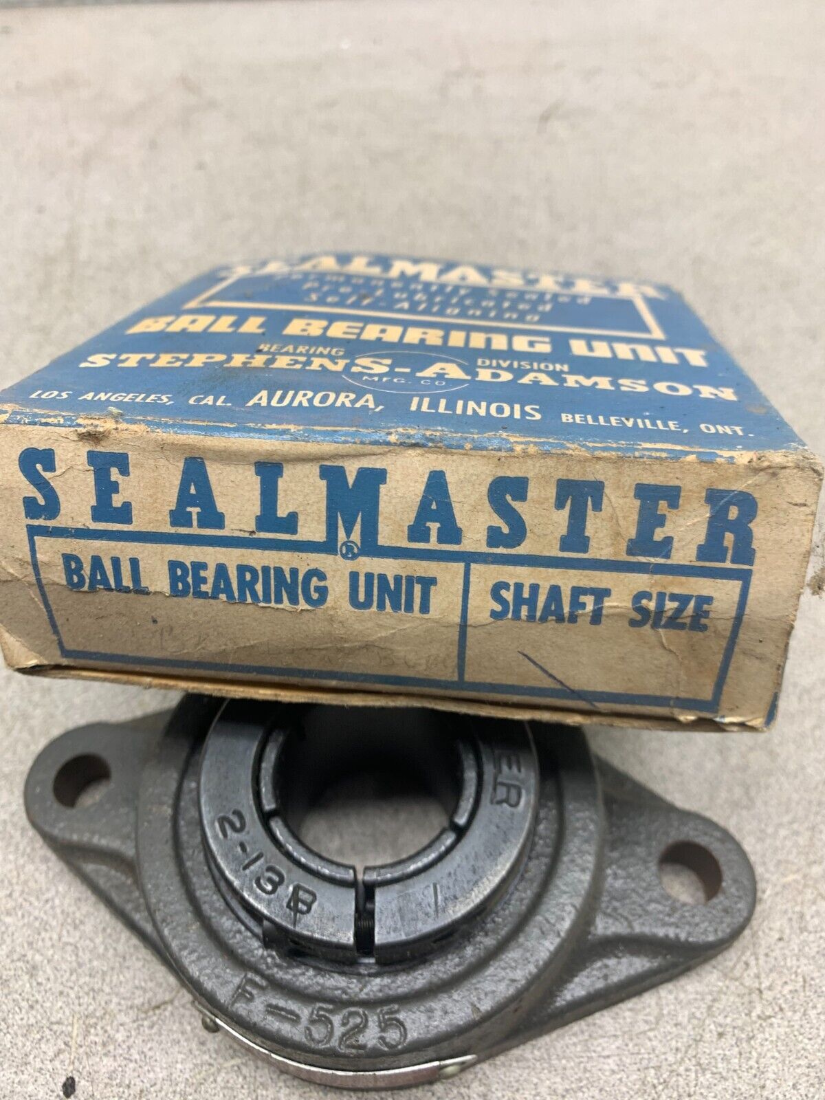 NEW SEALMASTER SFT-19T 2-BOLT FLANGE BEARING 1-3/16" BORE SFT19T