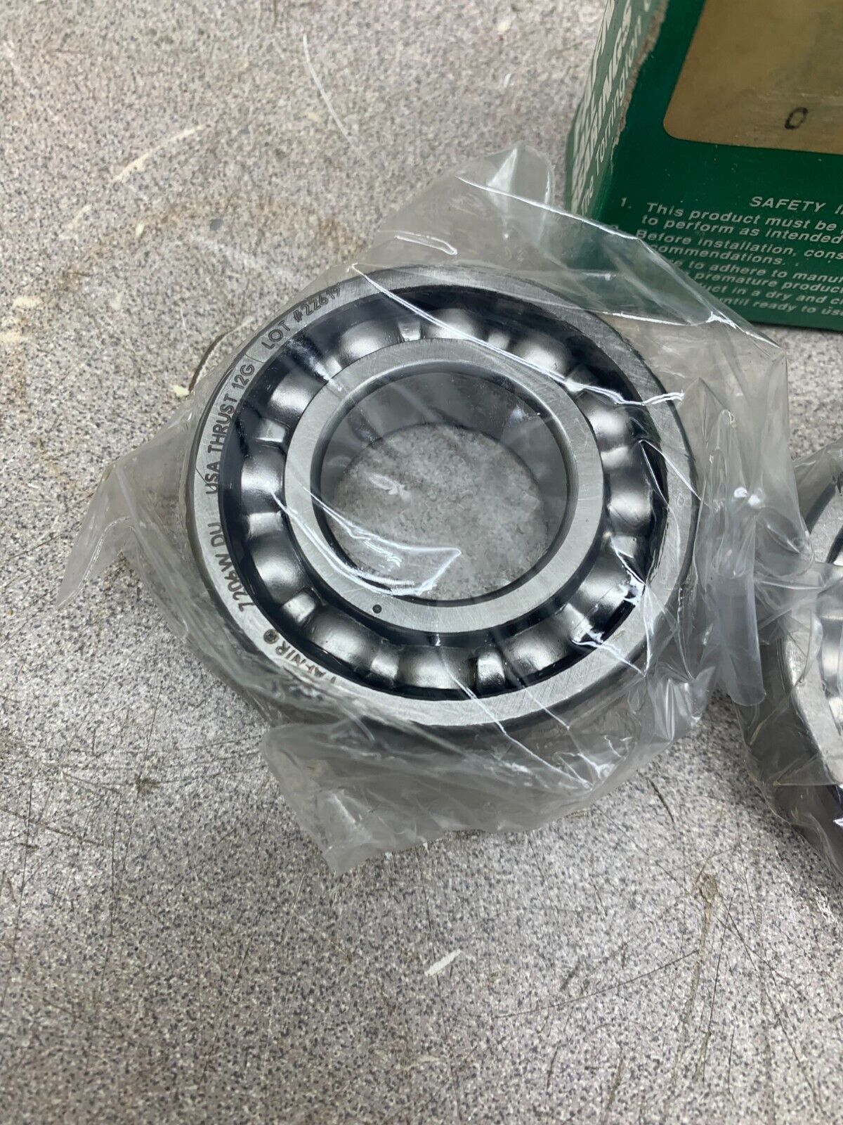 NEW SET OF 2 FAFNIR RADIAL BALL BEARINGS 7206W DU