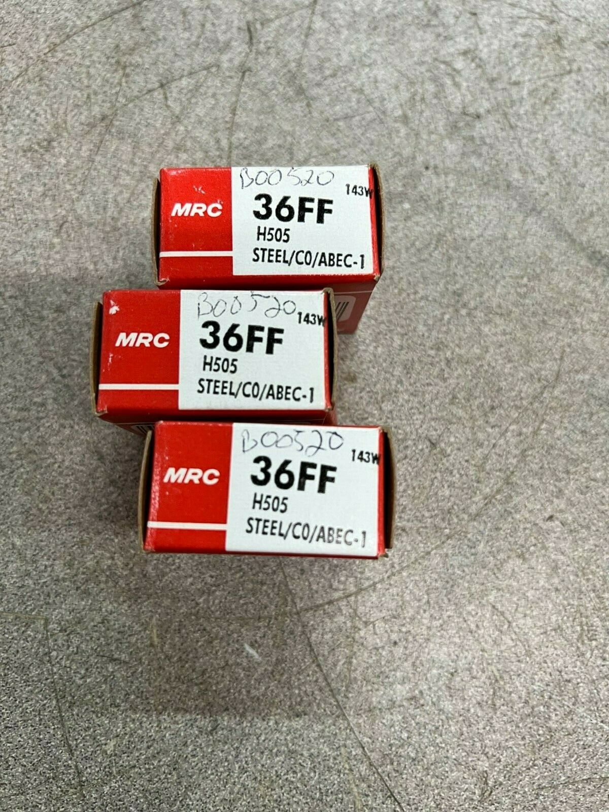 LOT OF 3 NEW IN BOX MRC BEARING 36FF