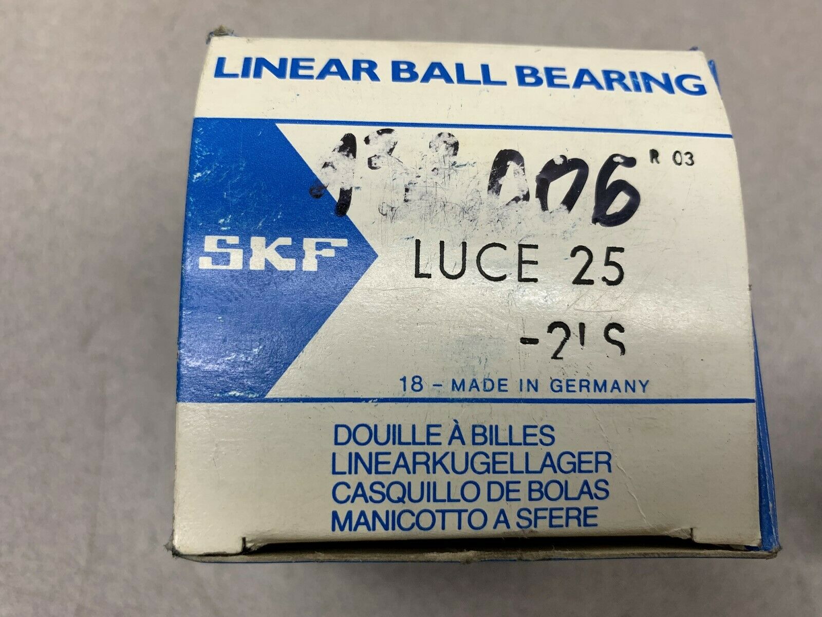 NEW IN BOX SKF BEARING LUCE 25-2LS