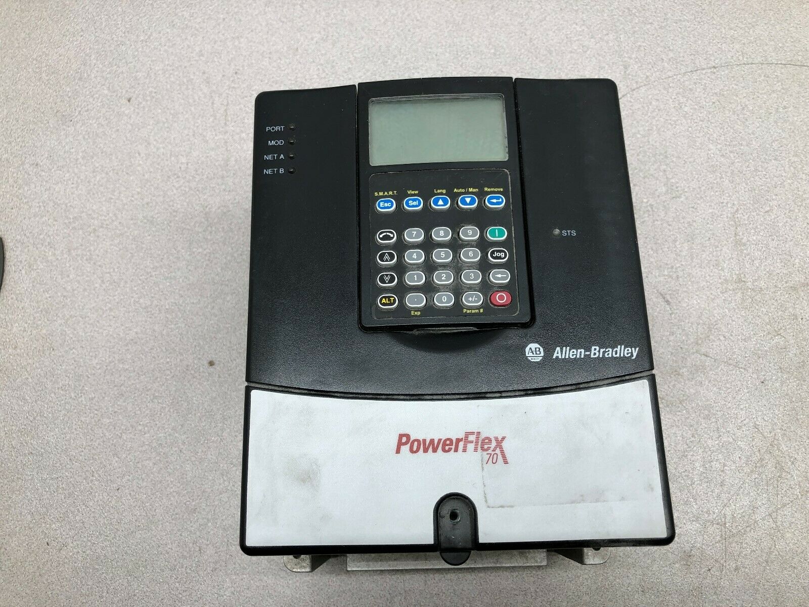 USED ALLEN BRADLEY POWERFLEX 70 2 HP 240 VAC 3 PH 0-400 HZ FREQUENCY DRIVE 20AB6