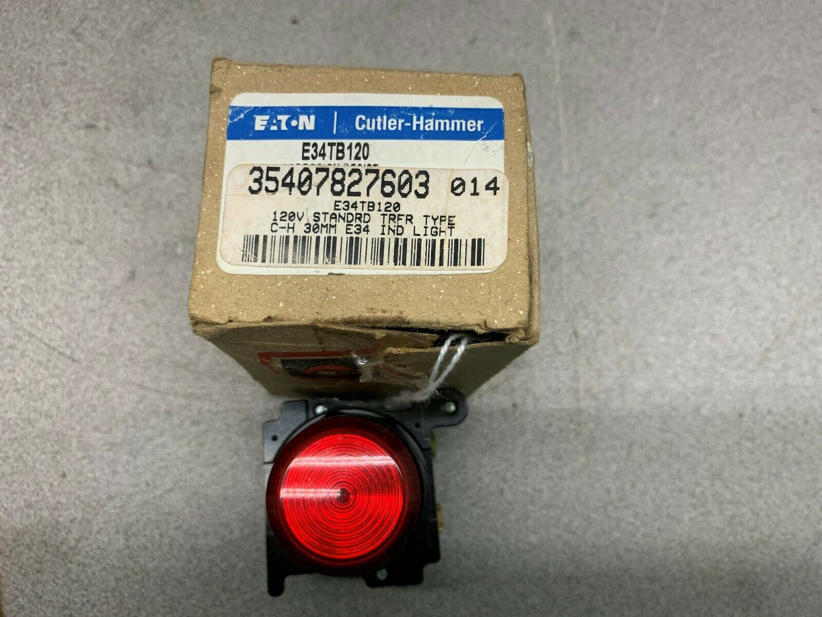 NEW IN BOX CUTLER HAMMER E34TB120 IND LIGHT 35407827603