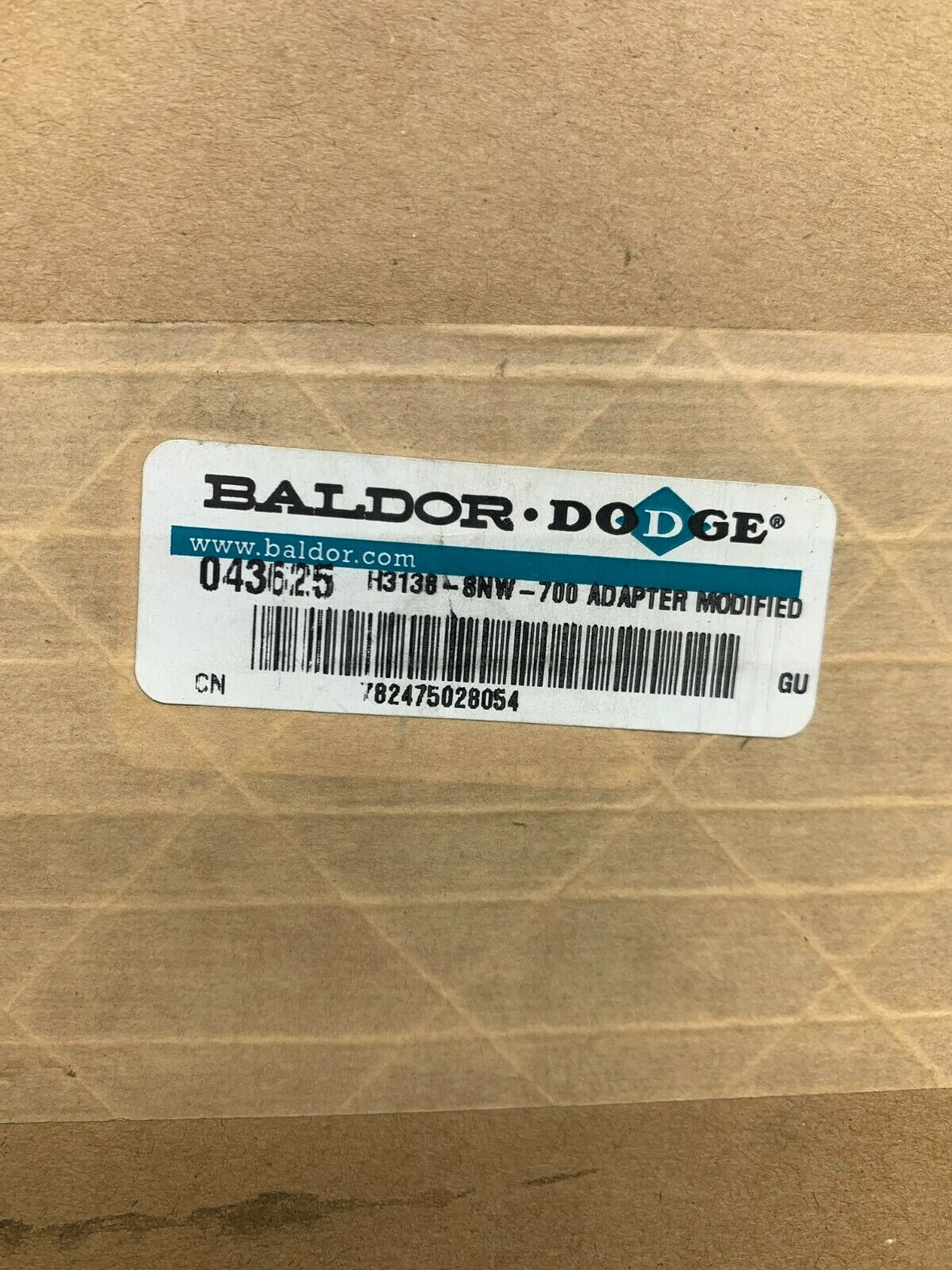 NEW IN BOX DODGE 043625 BEARING ADAPTER MODIFIED H3138-SNW-700