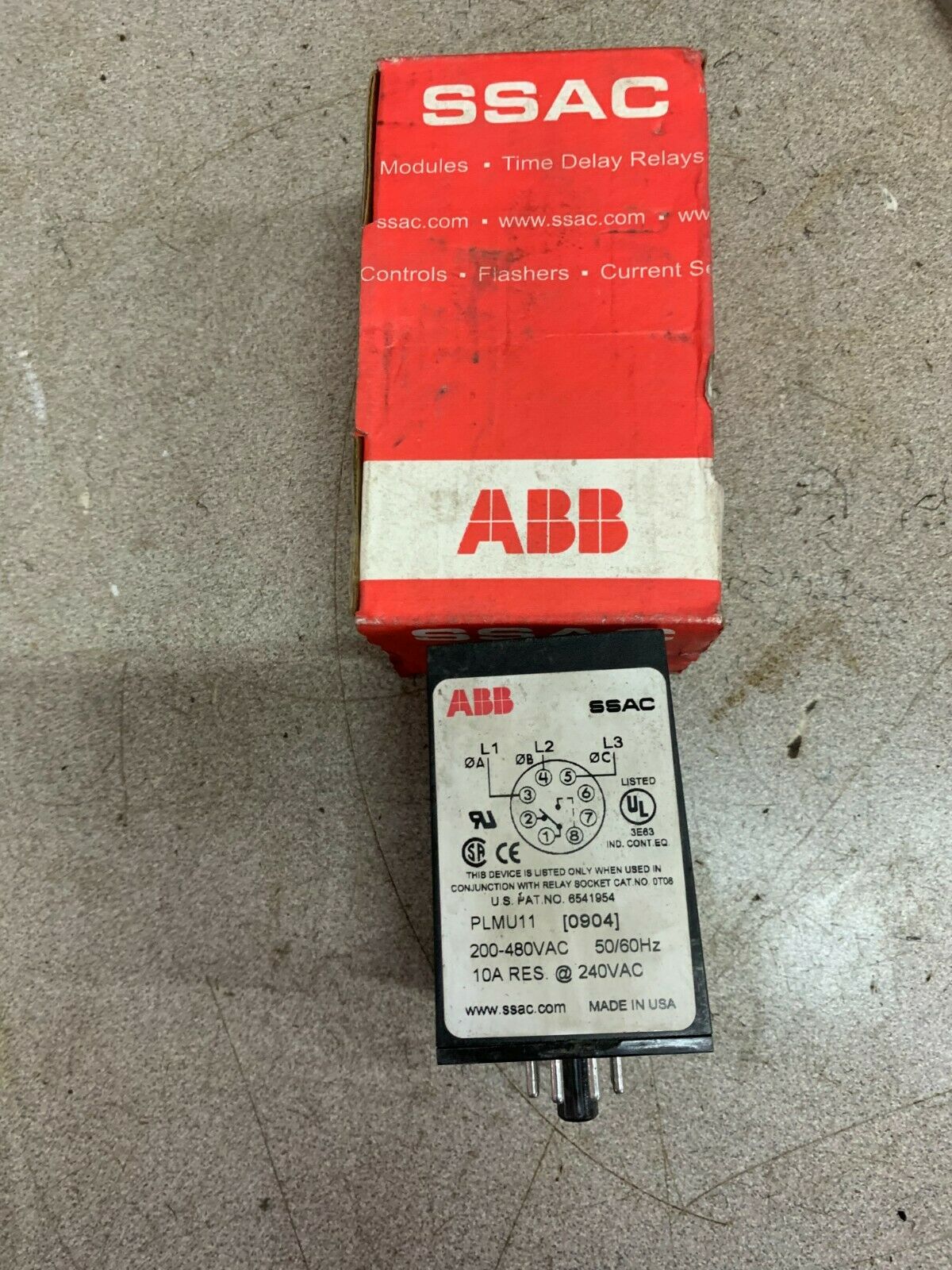 NEW IN BOX ABB VOLTAGE MONITOR PLMU11