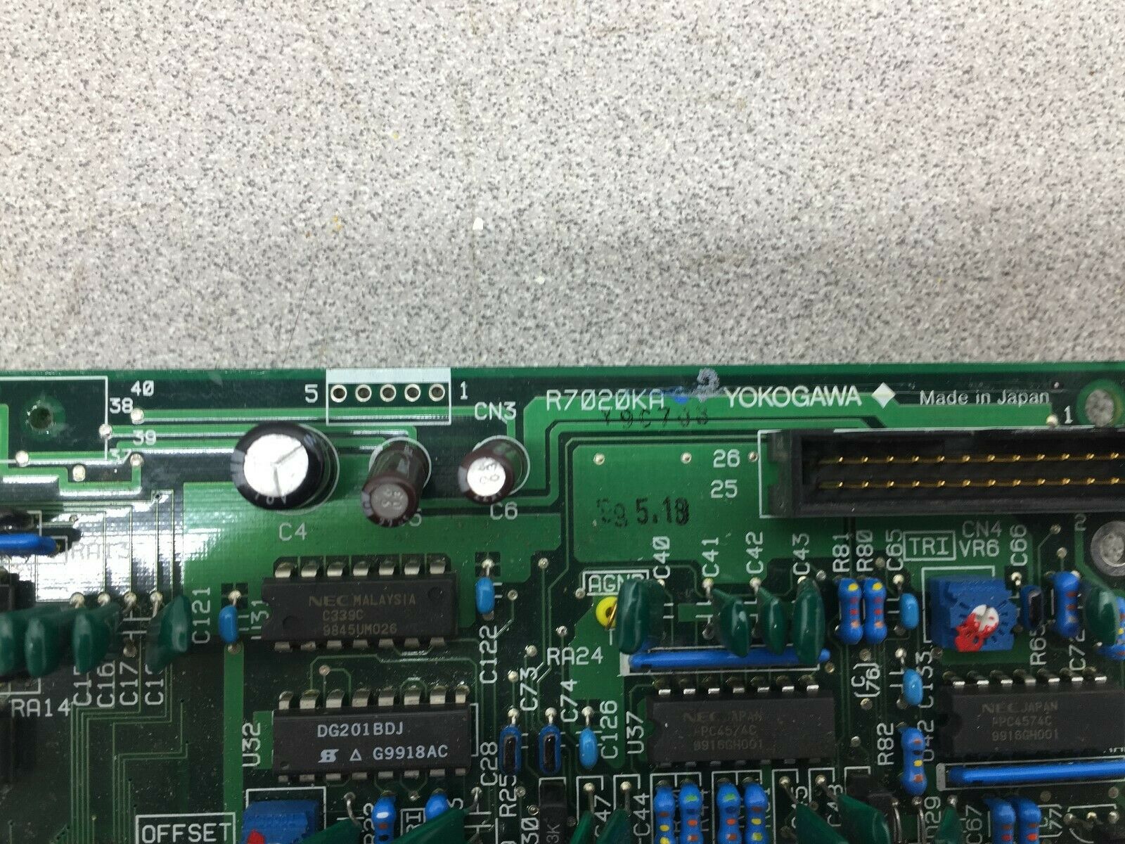 USED YOKOGAWA CONTROLS CARD R7020KA