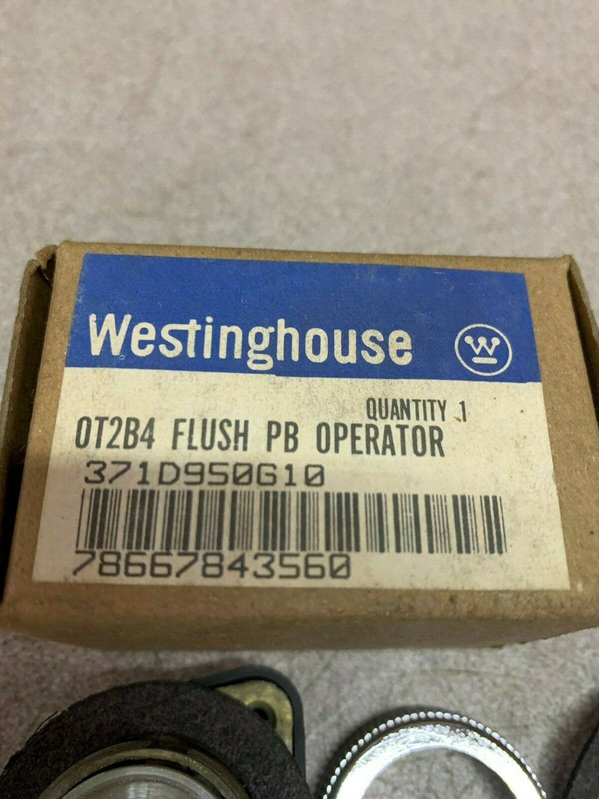 NEW IN BOX WESTINGHOUSE FLUSH PB OPERATOR 0T2B4