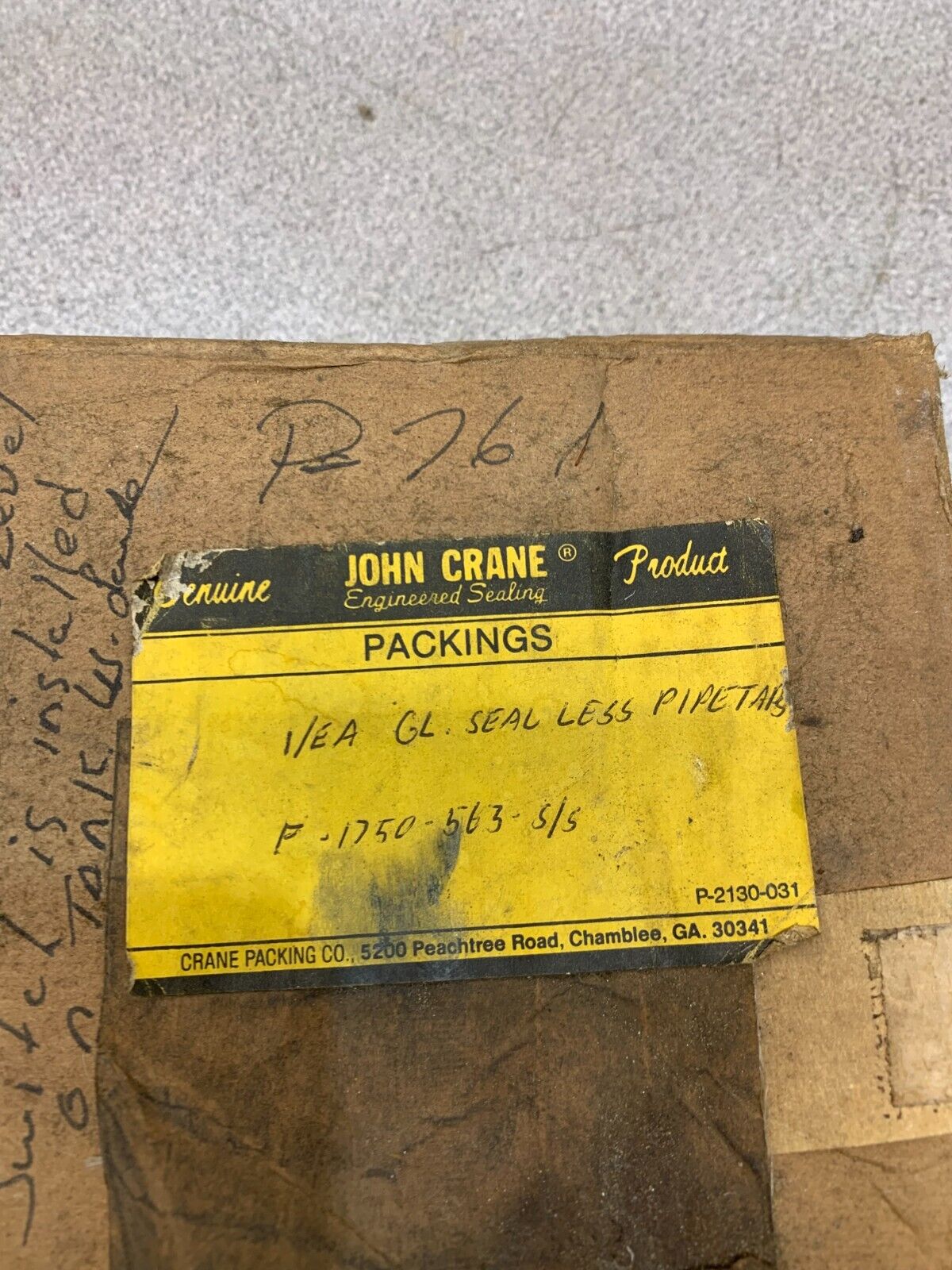 NEW IN BOX JOHN CRANE GL SEAL PART P-1750-563-S/S