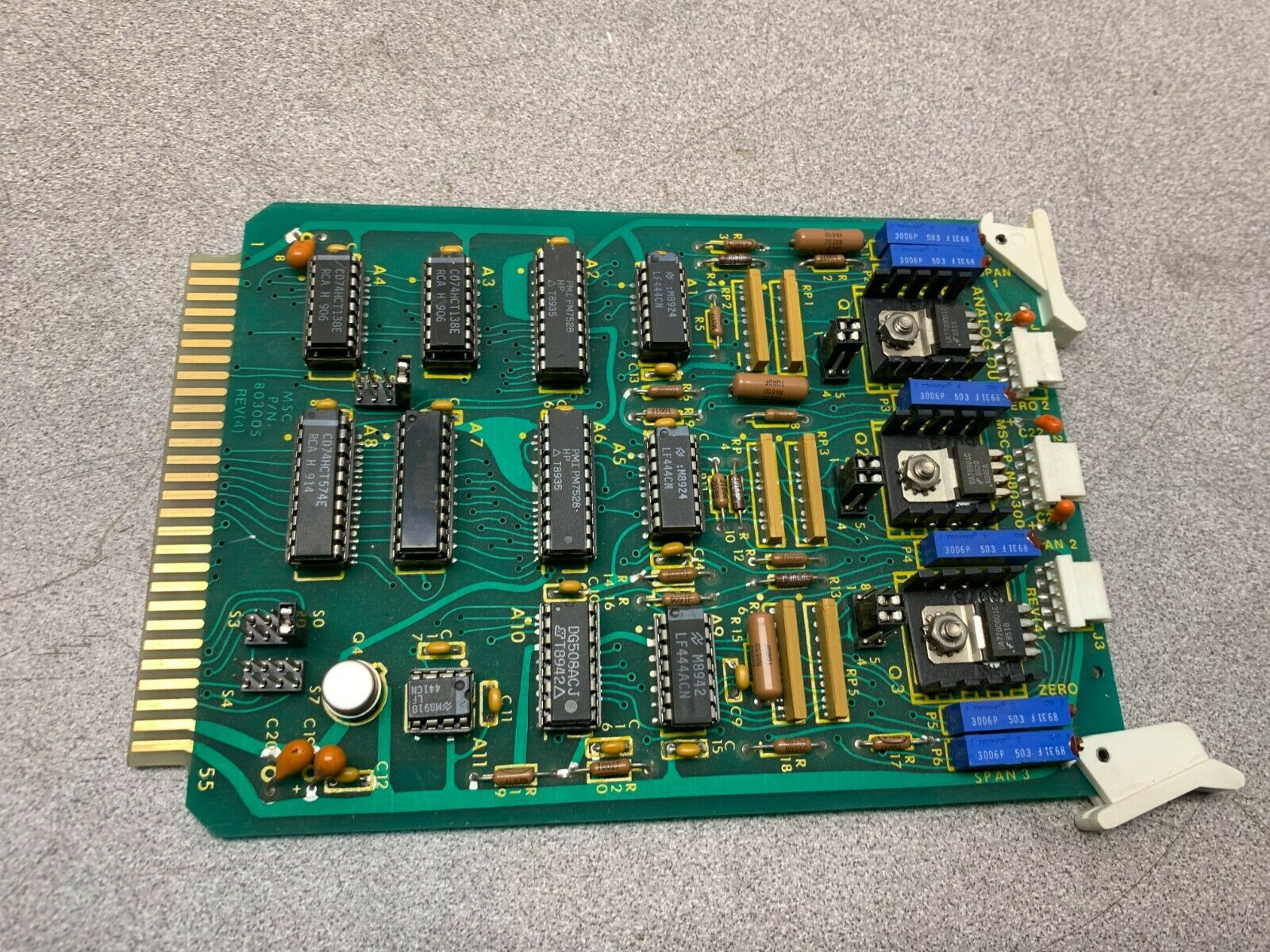 NEW NO BOX MSC ANALOG OUT BOARD 803005