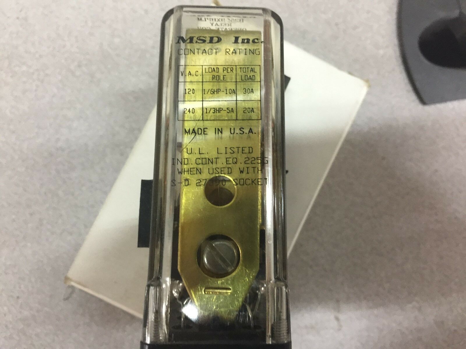 NEW IN BOX STRUTHERS DUNN RELAY 255BXBPLM