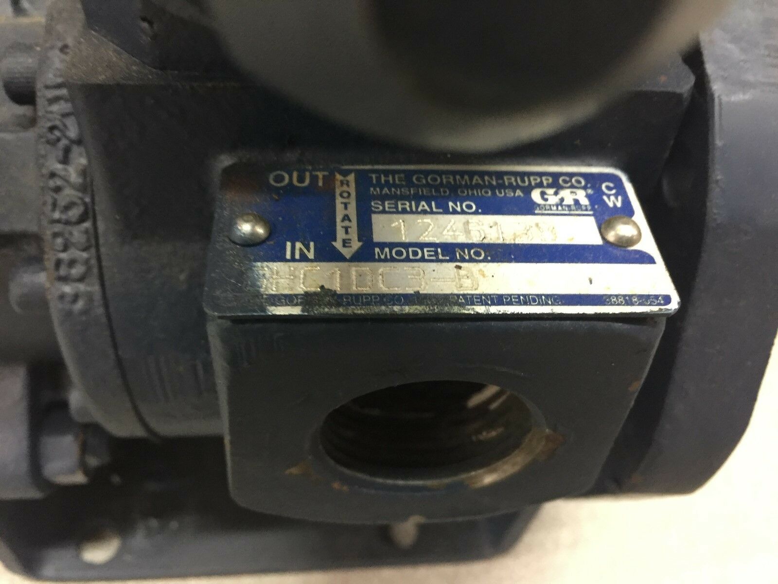 NEW NO BOX GORMAN-RUPP CO GEAR PUMP GHC1DC3-B