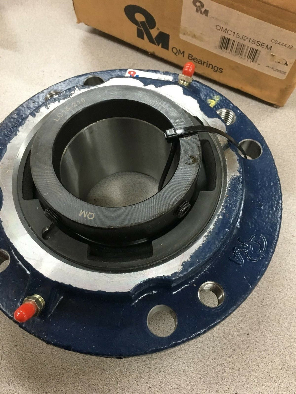 NEW IN BOX QM BLUE BRUTE BEARINGS SPHERICAL 4BOLT FLANGE BEARING QMC1