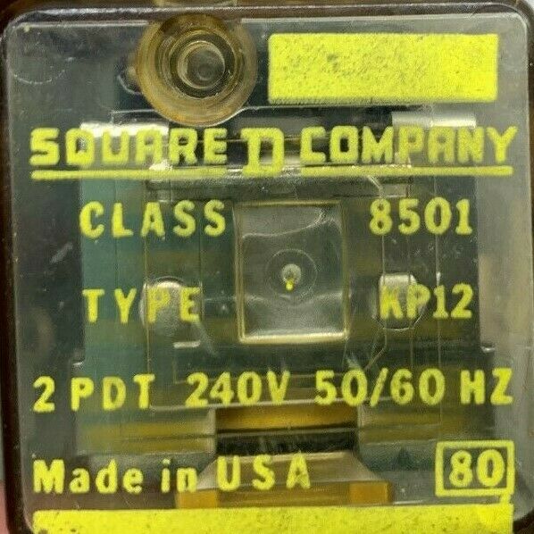 LOT OF 4 NEW NO BOX SQUARE D RELAY 8601 KP12