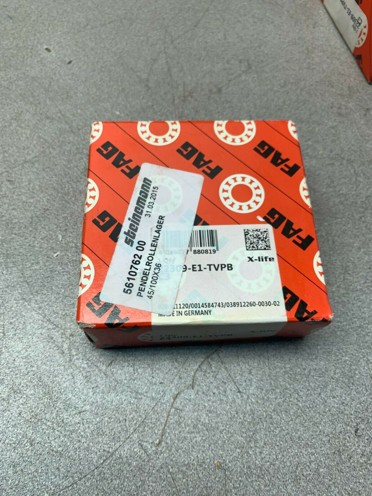 NEW IN BOX FAG BEARING 22309-E1-TVPB