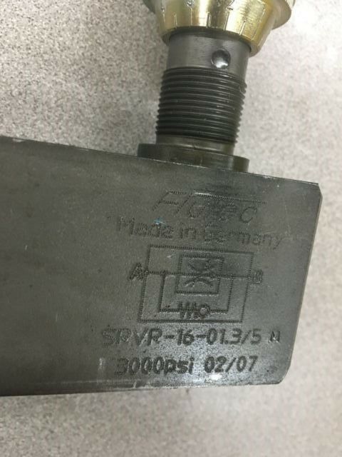 NEW NO BOX FLUTEC HYDRAULIC FLOW CONTROL VALVE SRVR-16-01.3/5