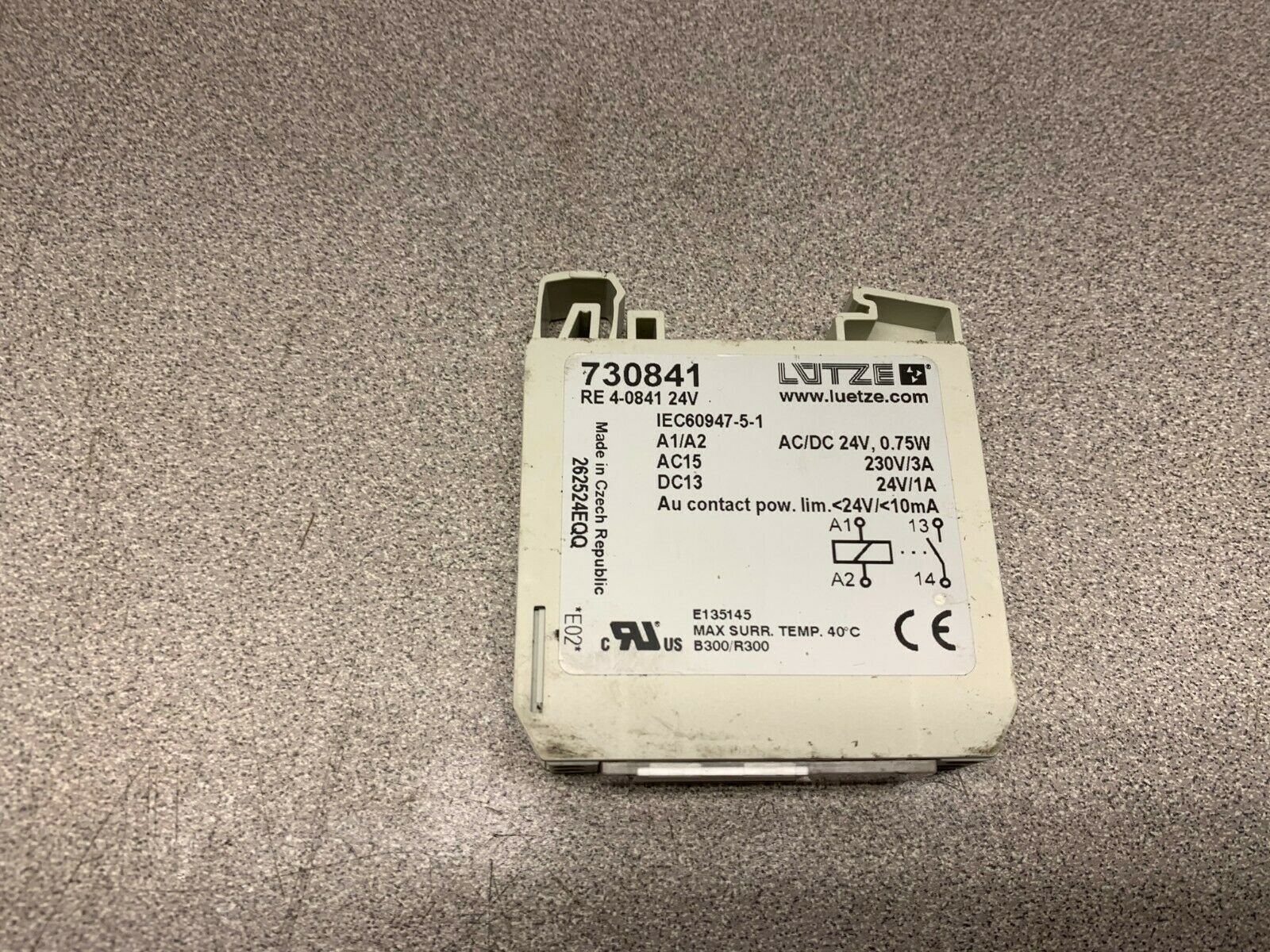 NEW NO BOX LUETZE RE4-084124V MODULE 730841