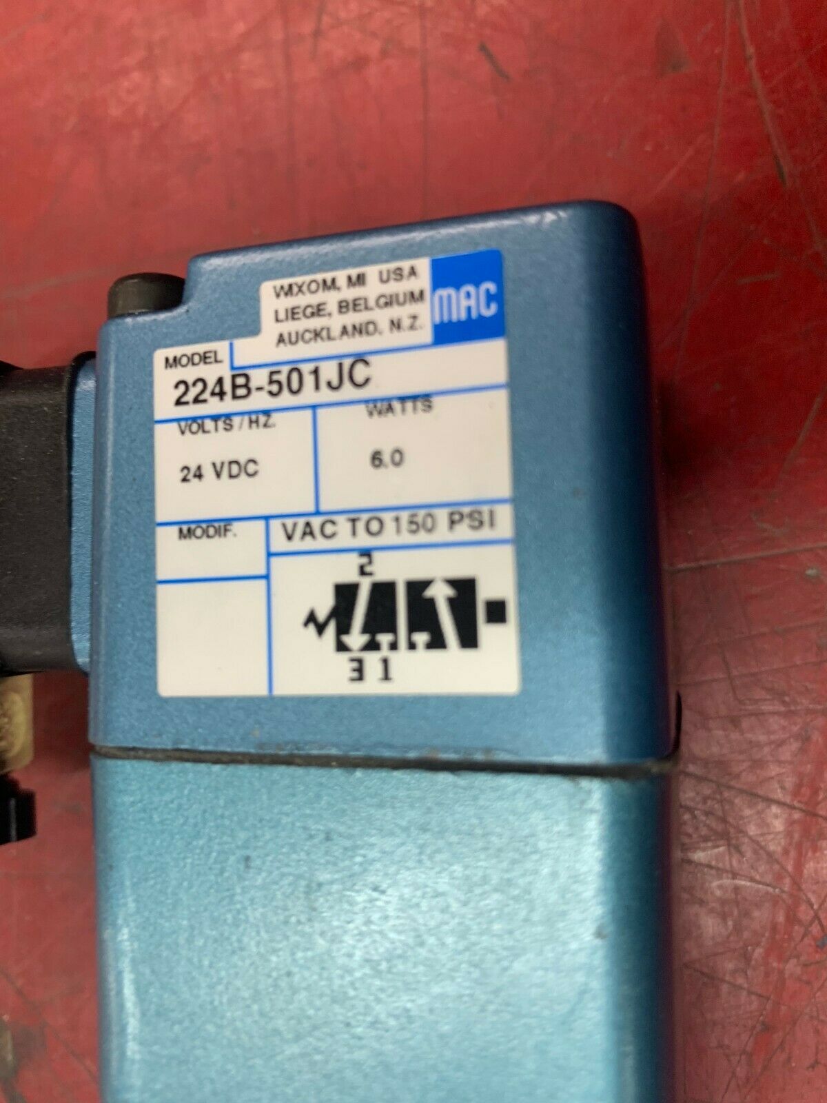 NEW NO BOX MAC SOLENOID VALVE 224B-501JC